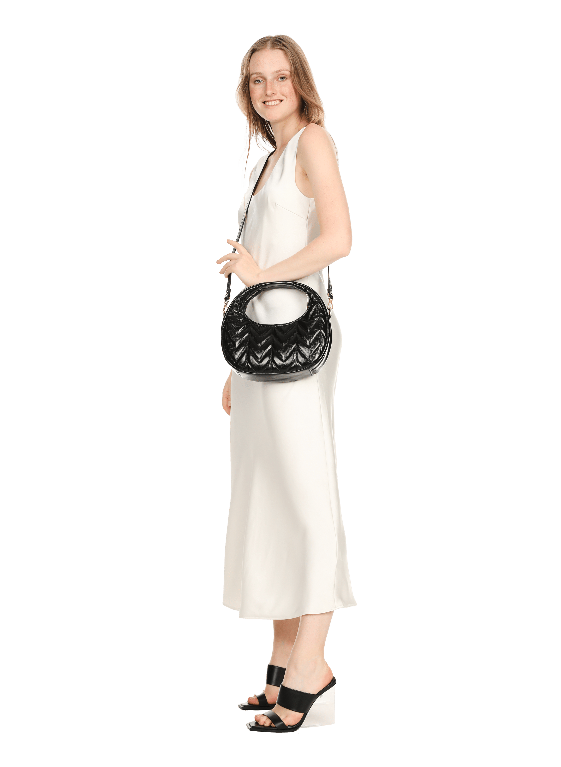 Elisabeth leather handbag SAISON 1865 Black