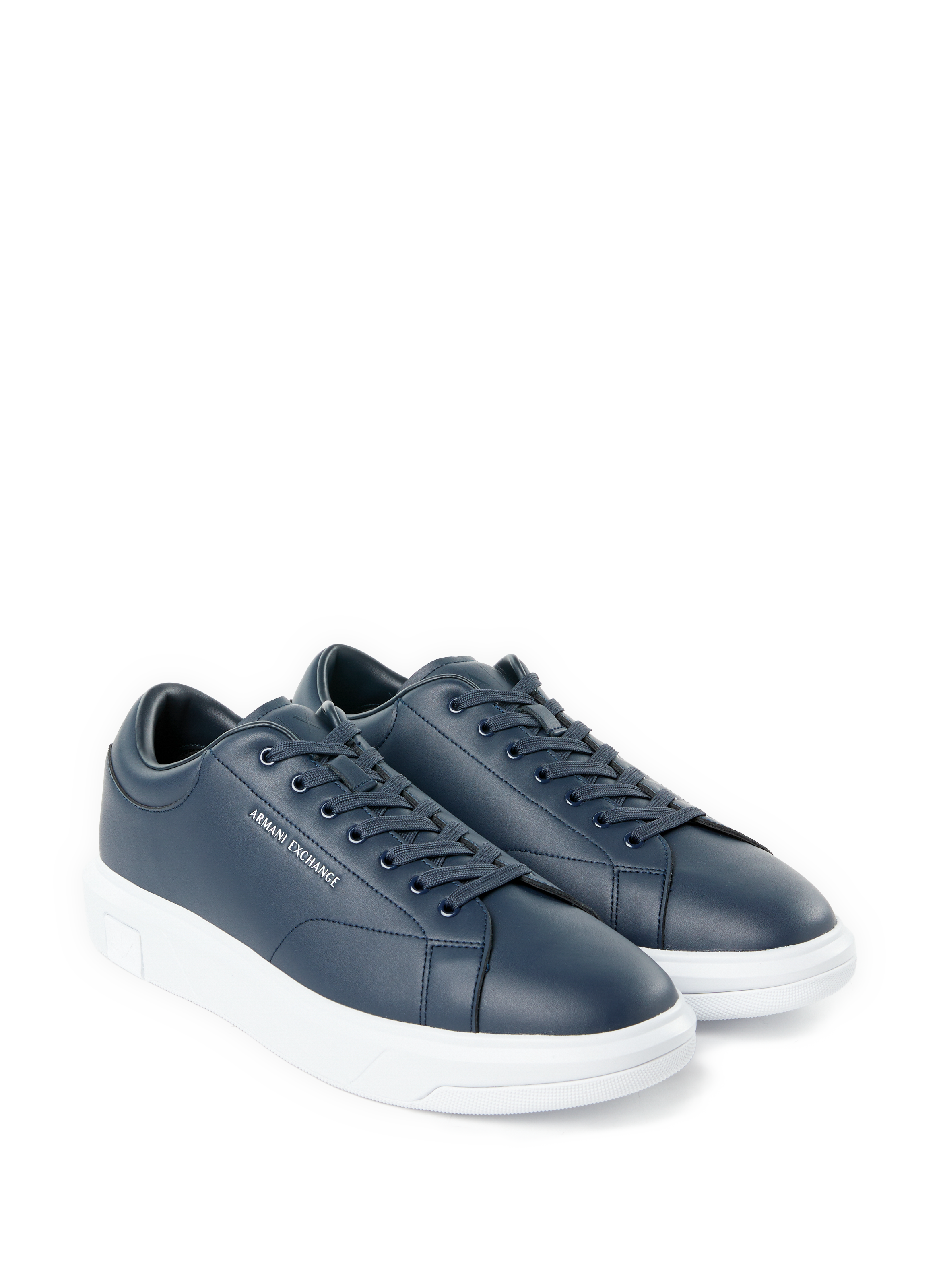 Leather sneakers Blue
