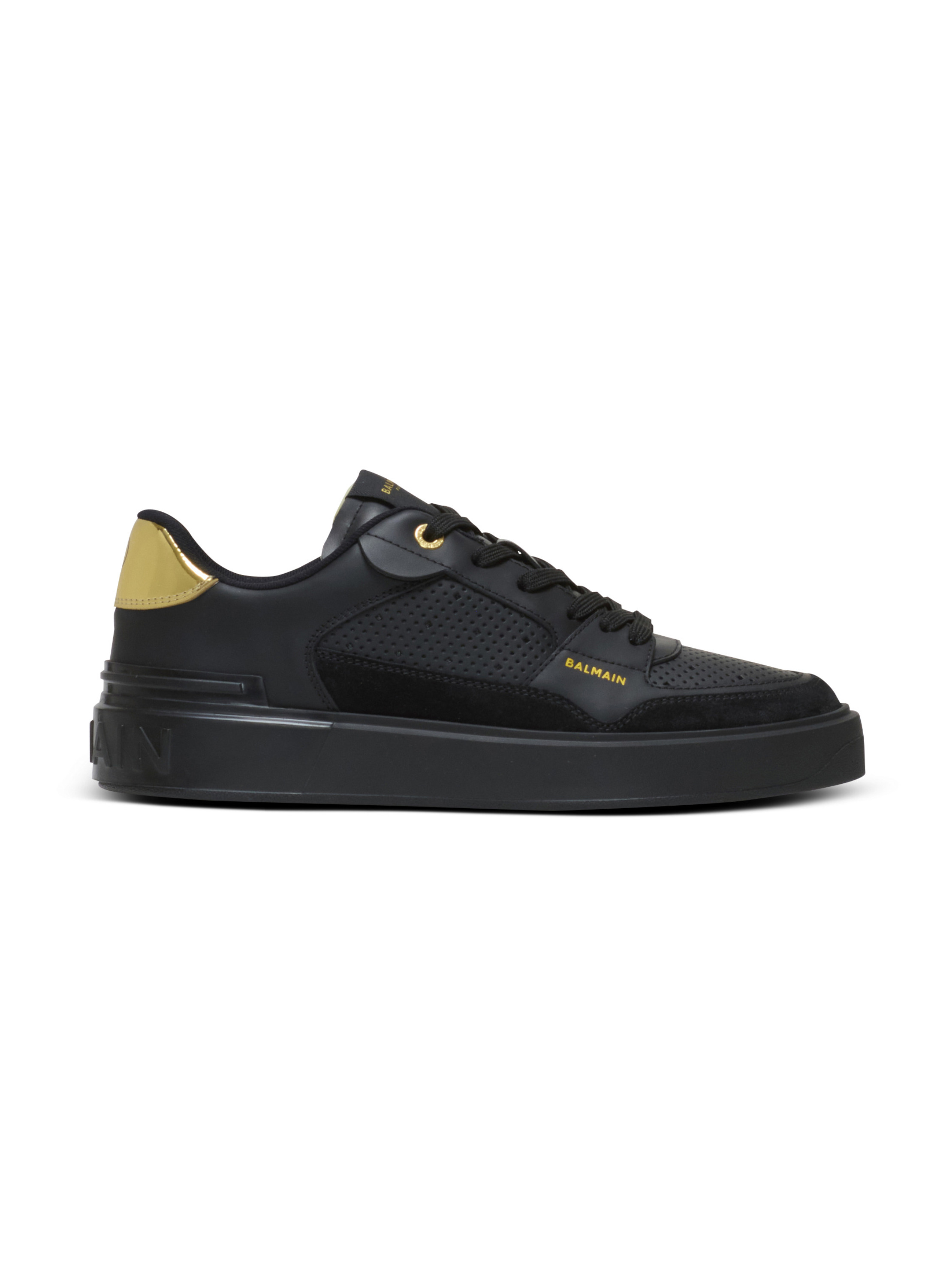 Baskets b-court flip en cuir de veau BALMAIN Noir