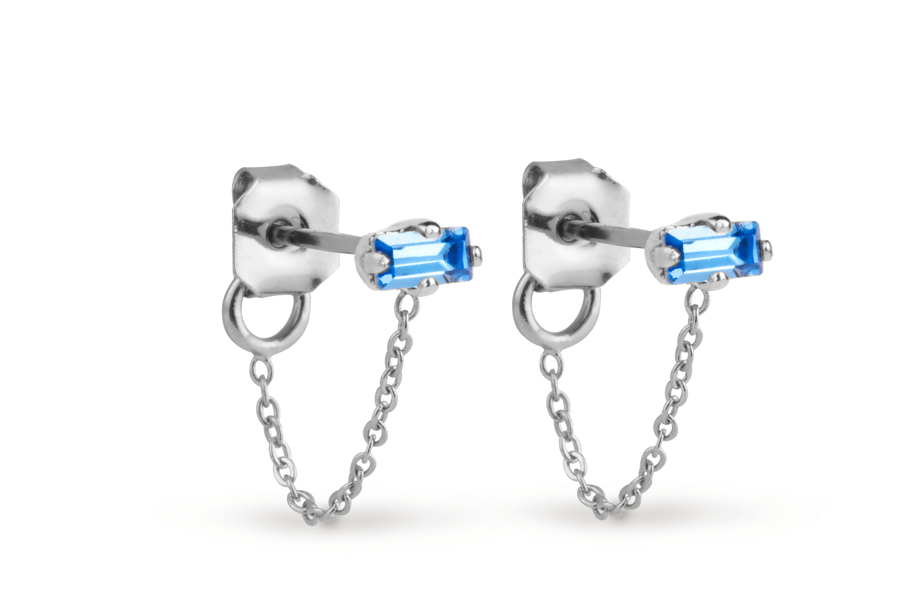 Paire de boucles d'oreilles blaise APRIL PLEASE Argent