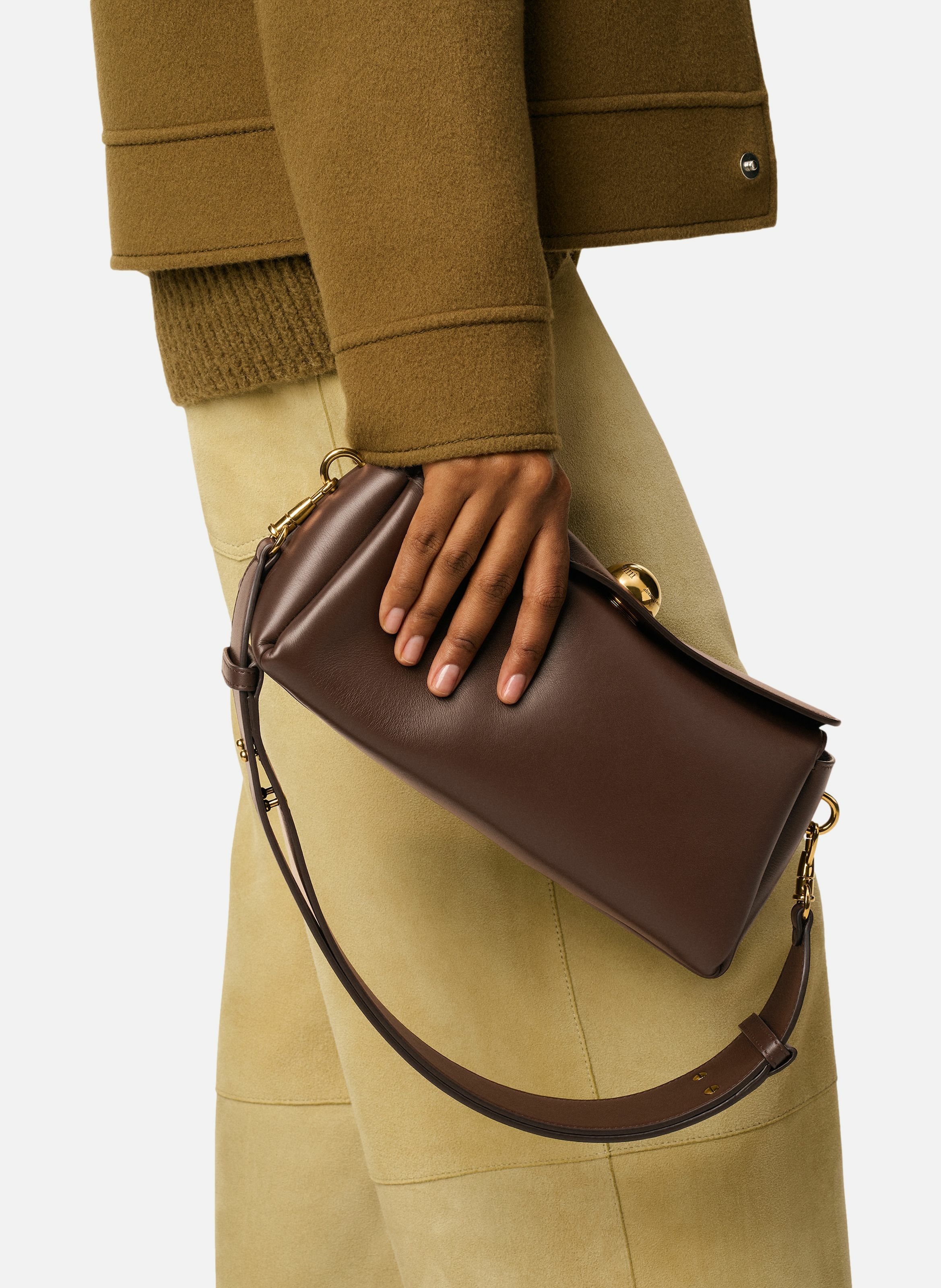 Sac Carrousel unisexe AMI PARIS Marron