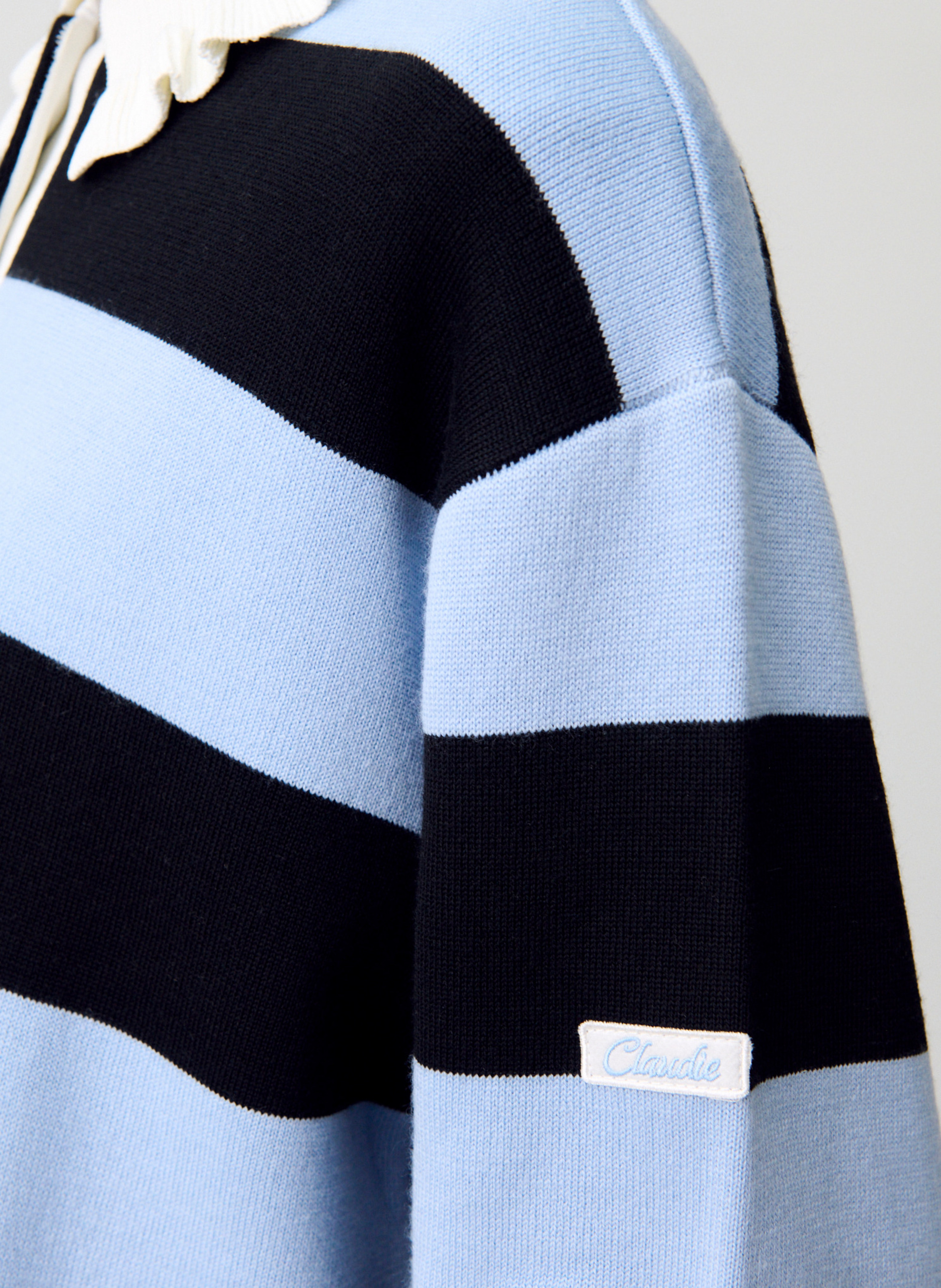 Pull col polo à rayures manon CLAUDIE PIERLOT Multicolore