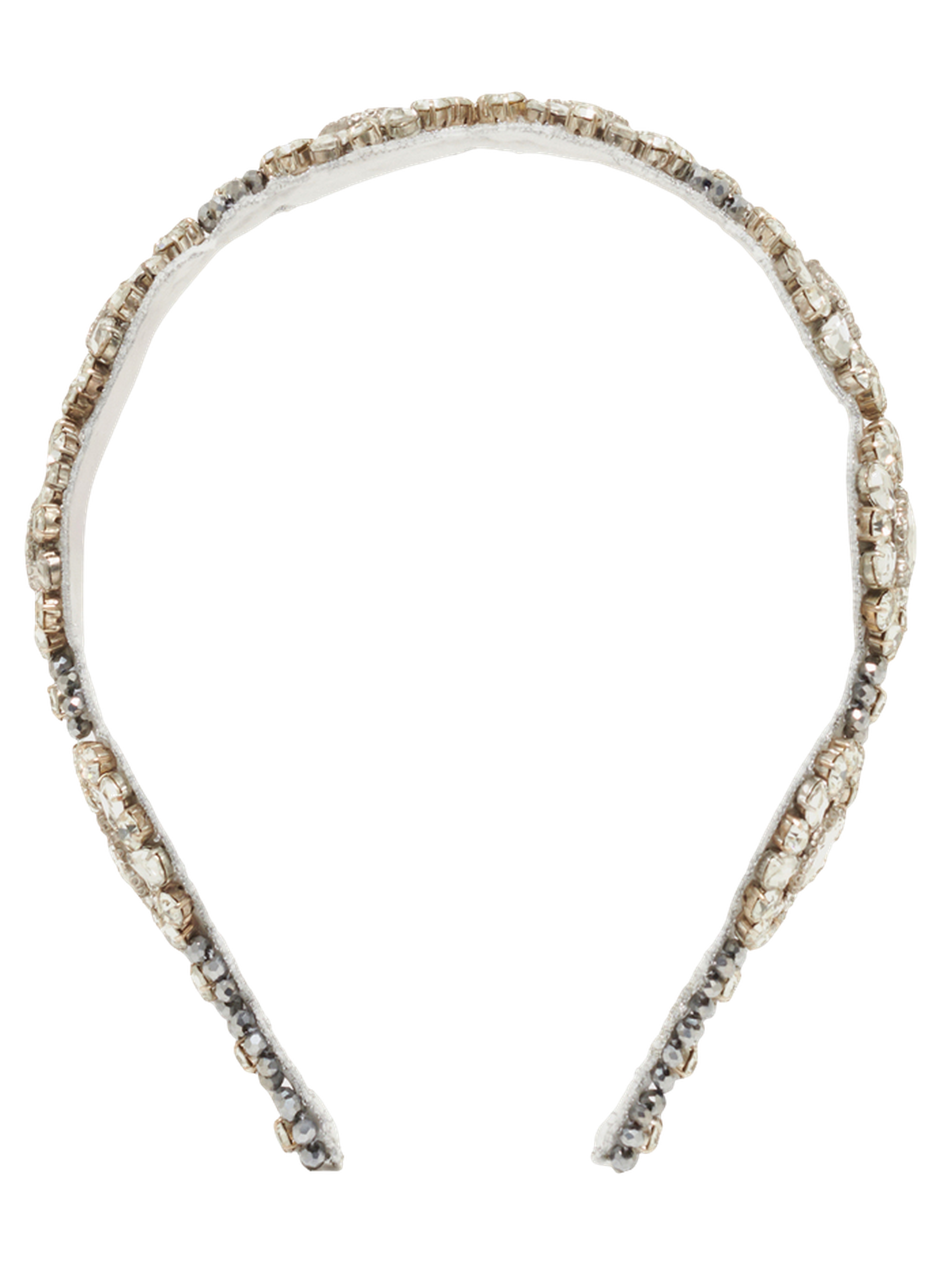 Serre-tête bijoux à strass - jany PABLO Argent