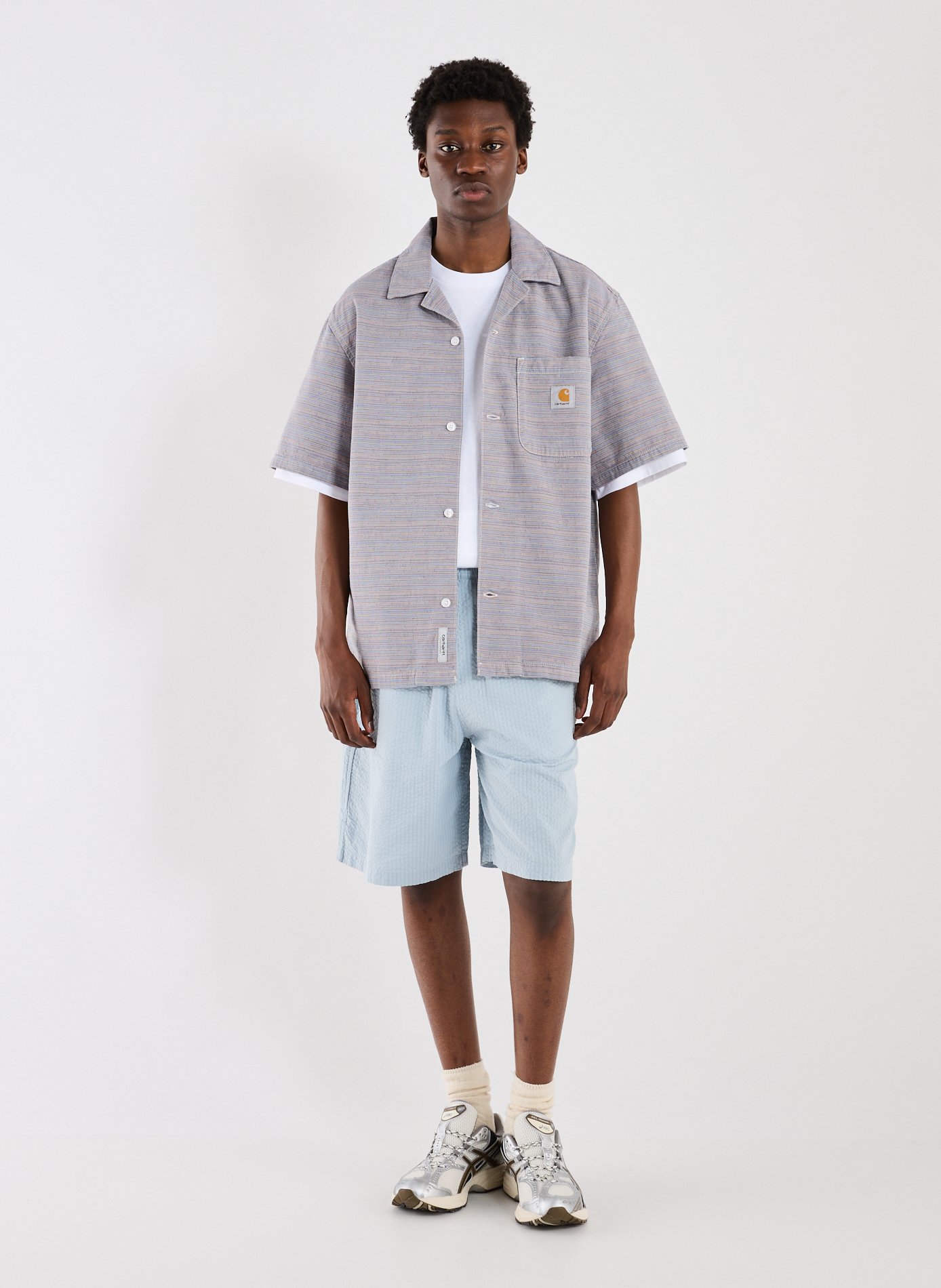 Striped cotton shirt S/S Gellar CARHARTT WIP Multicolour