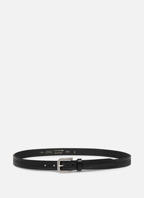 Belt - Ceinture Cuir Végétal Femme Black by LANCASTER LANCASTER Belt - Ceinture Cuir Végétal Femme Black