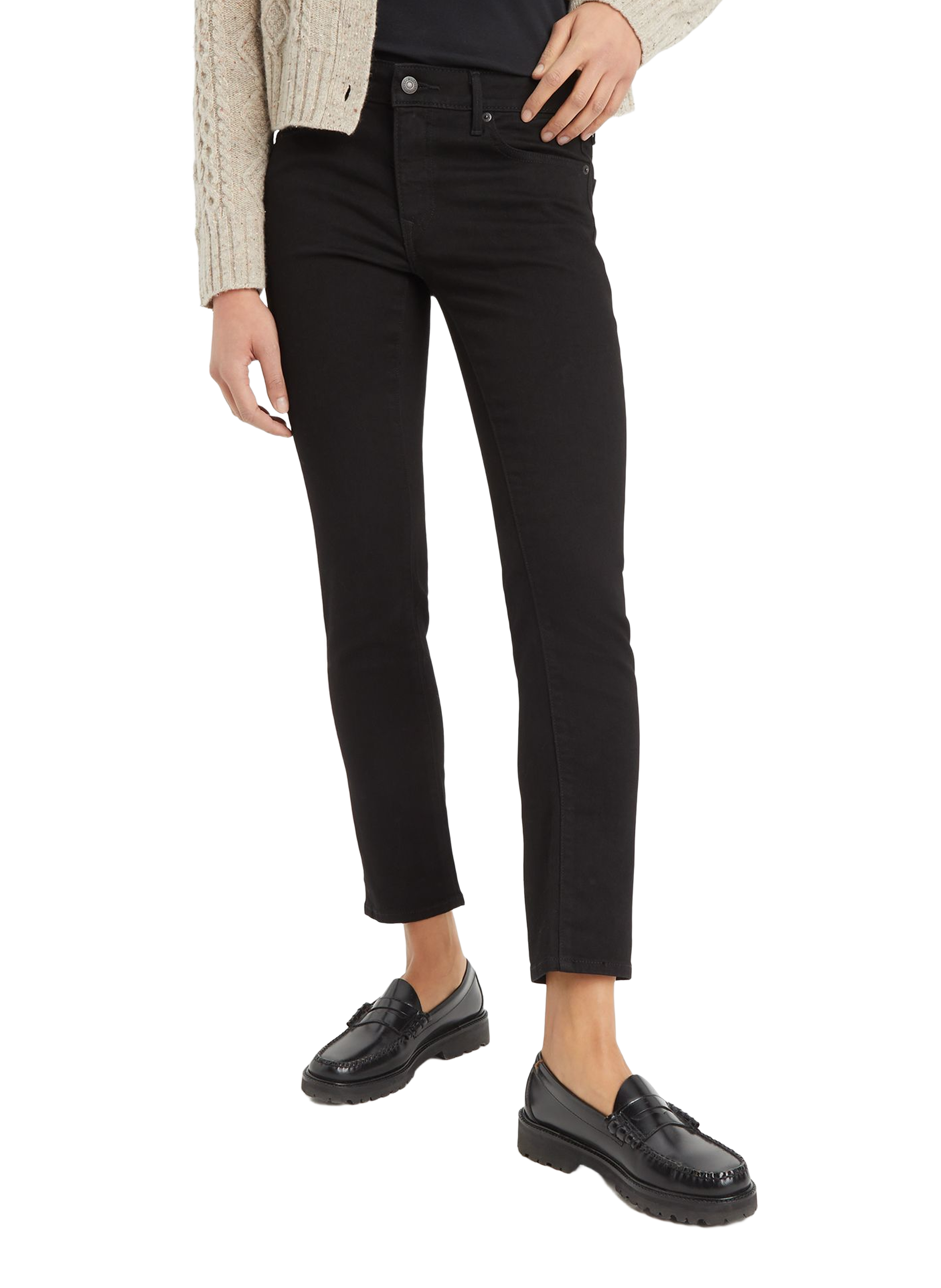 Slim Fit Jeans 712 LEVI'S Black