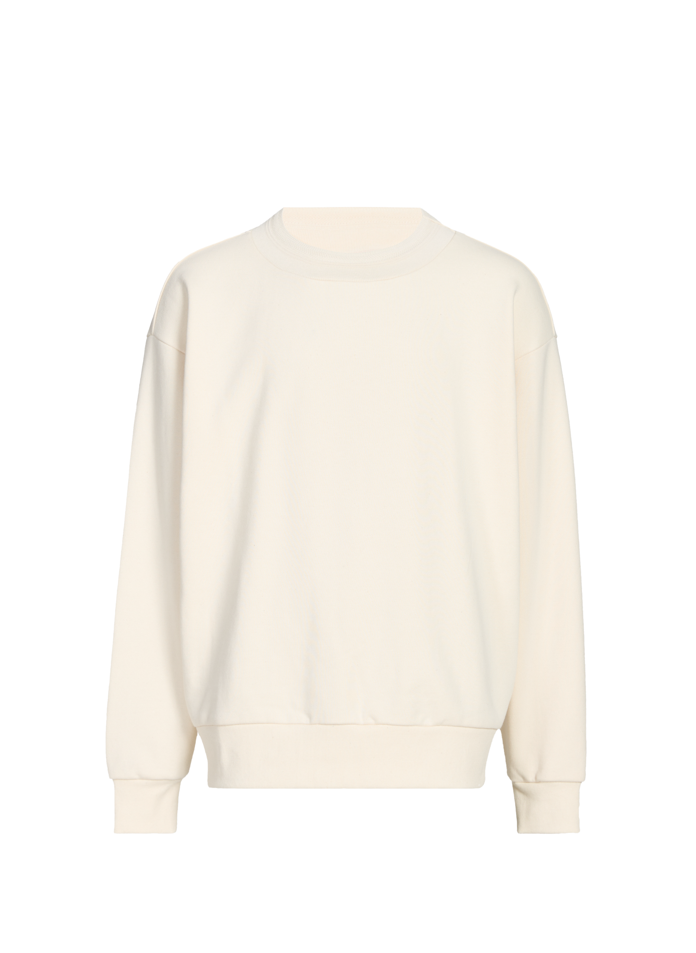 Round-neck cotton sweater in large size MERELY MADE Brown