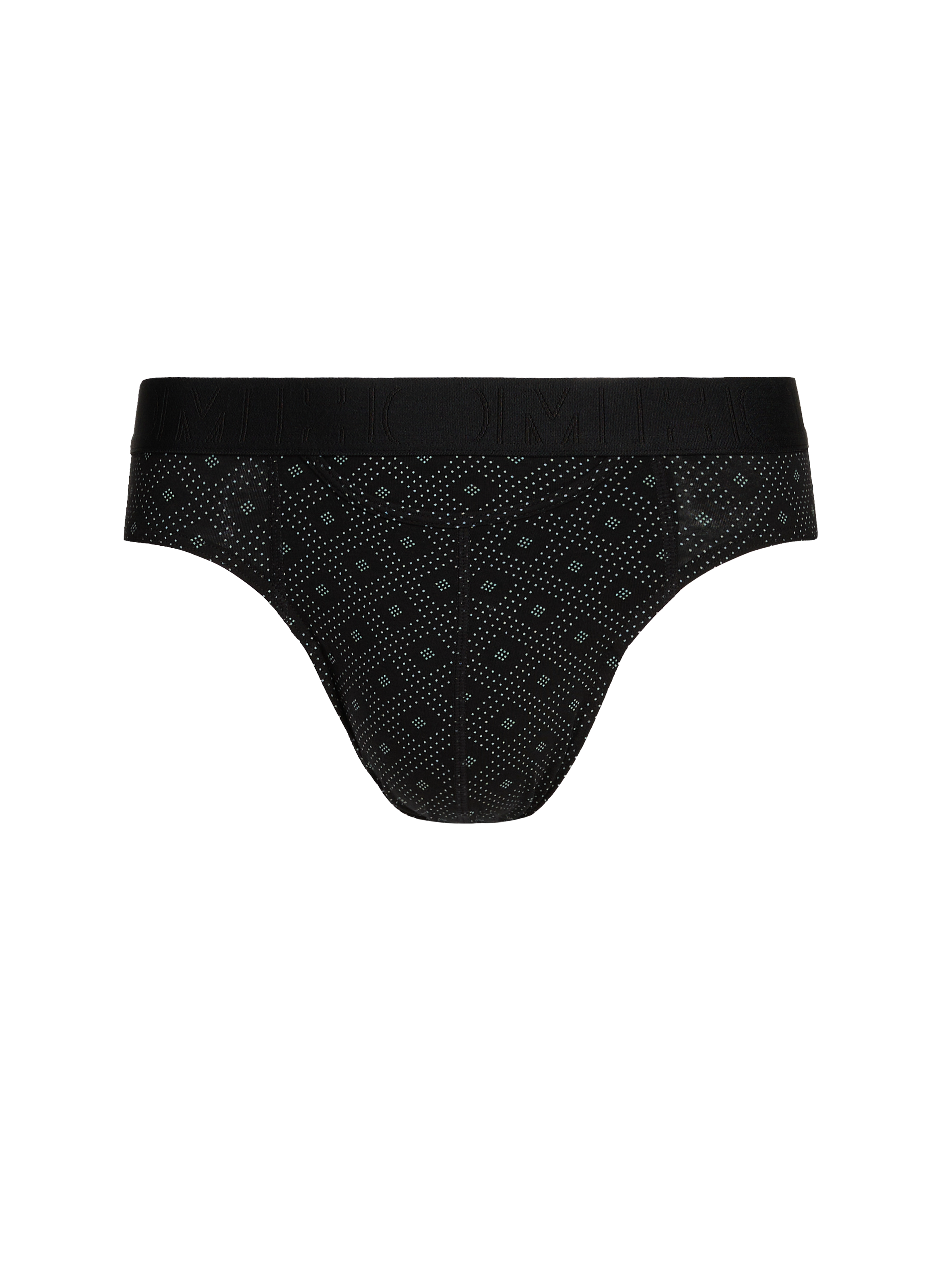 Lot de deux slips en coton mélangé HOM Noir