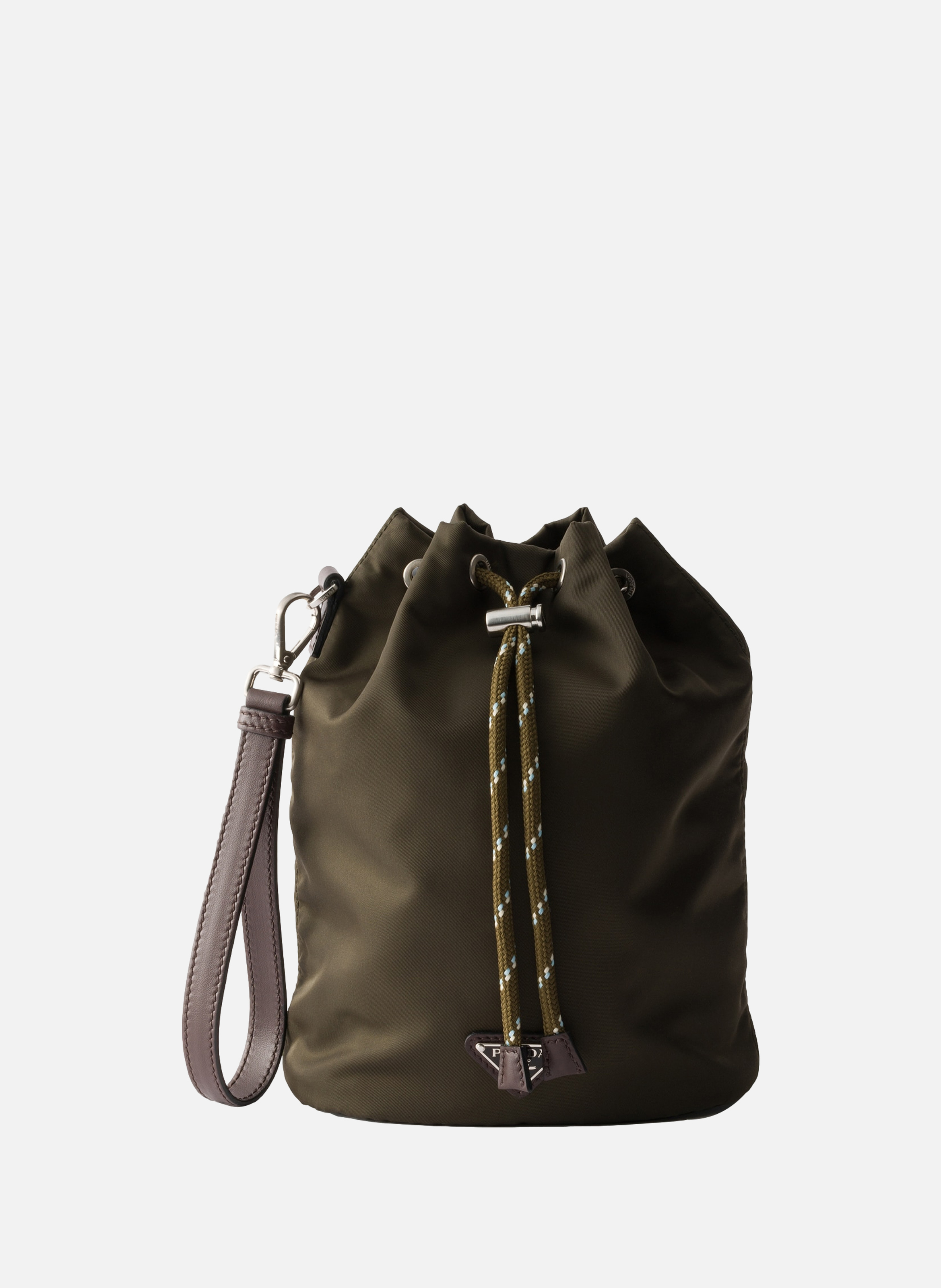 Pochette prada speedrock en re-nylon et cuir PRADA Vert