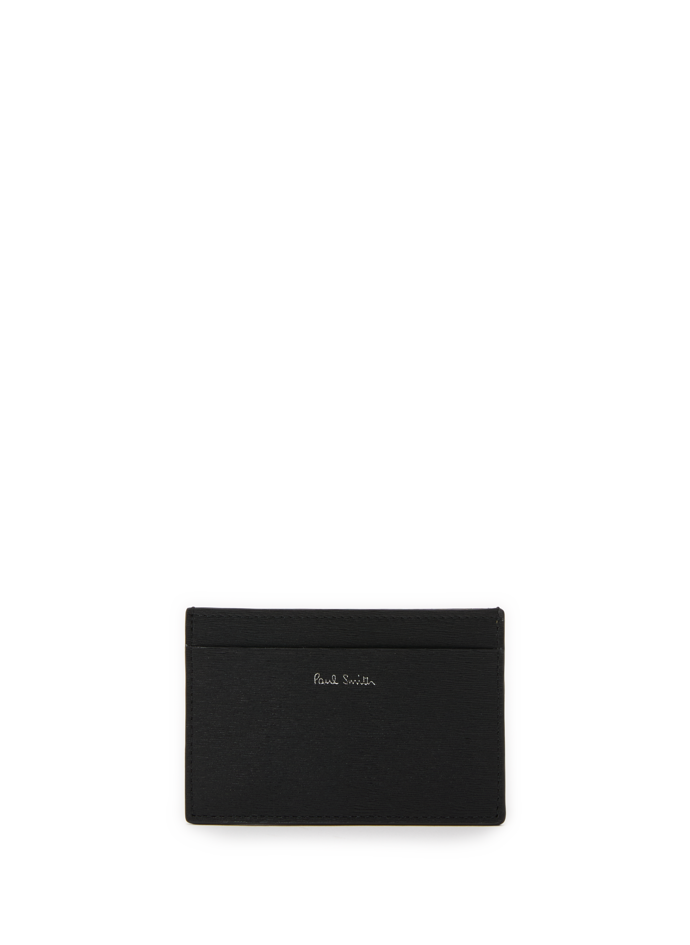 PAUL SMITH Cowhide leather card holder Black