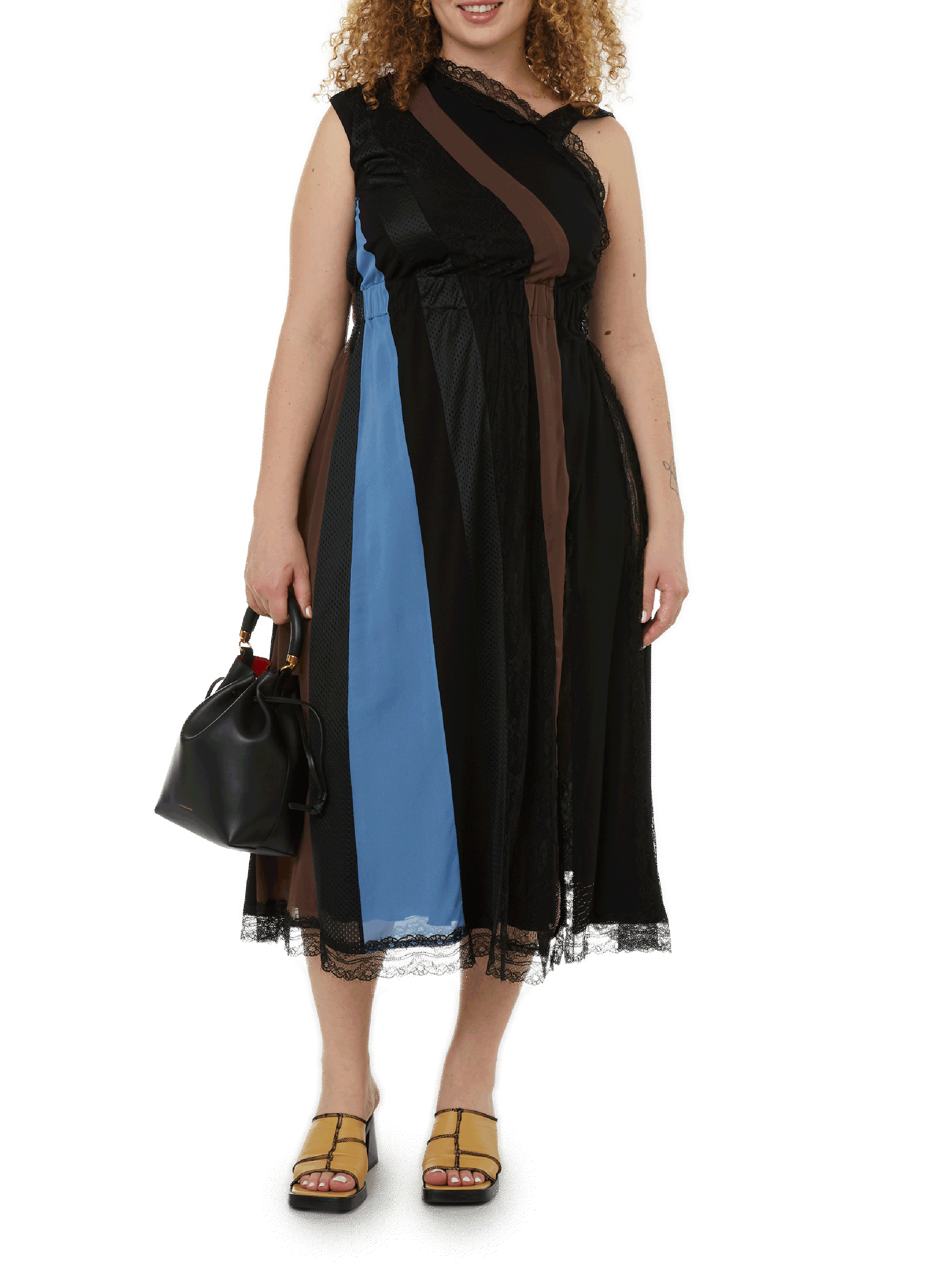 Leather bucket bag MANSUR GAVRIEL Black