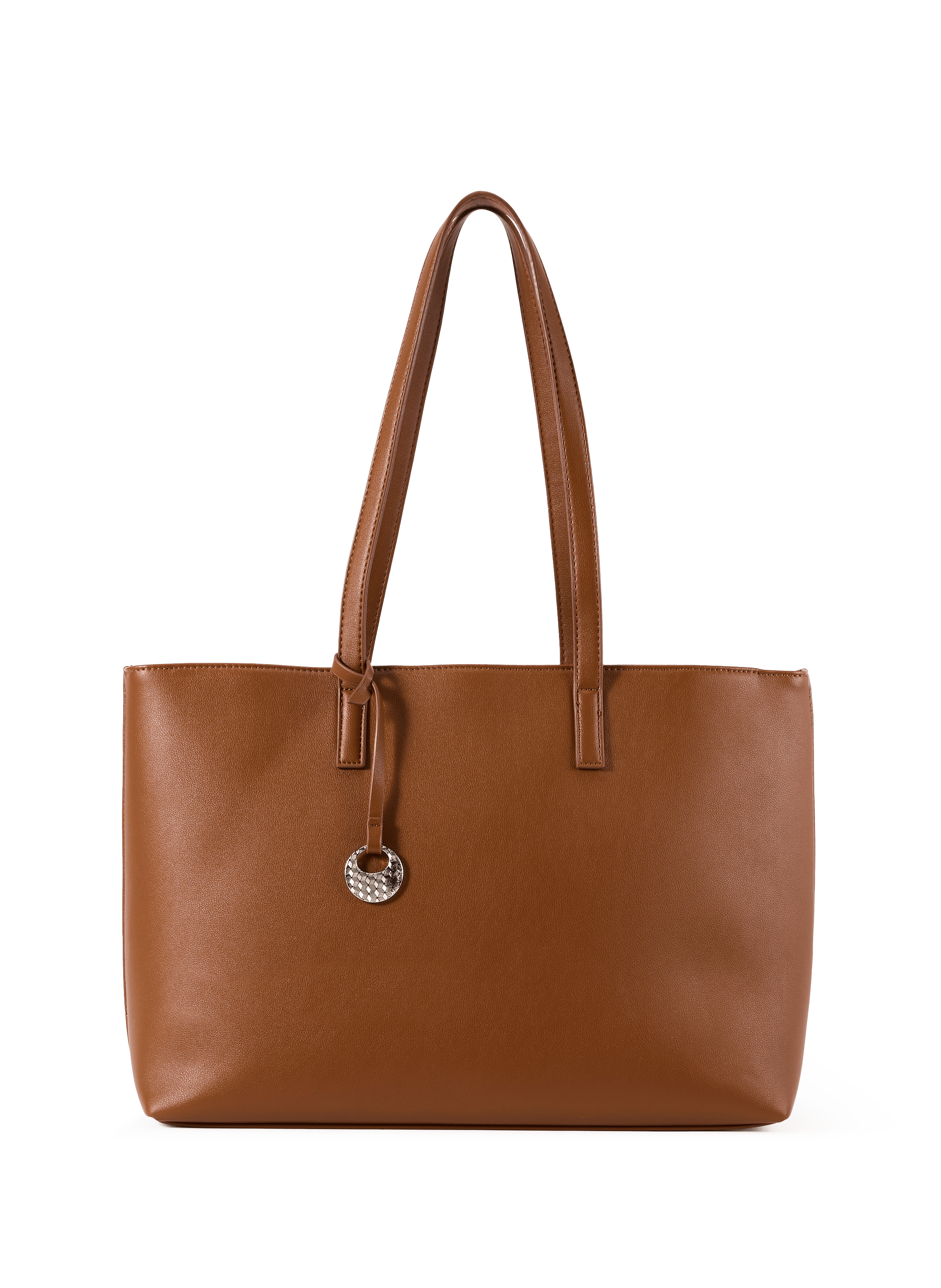 Tote bag in faux leather AU PRINTEMPS PARIS Brown