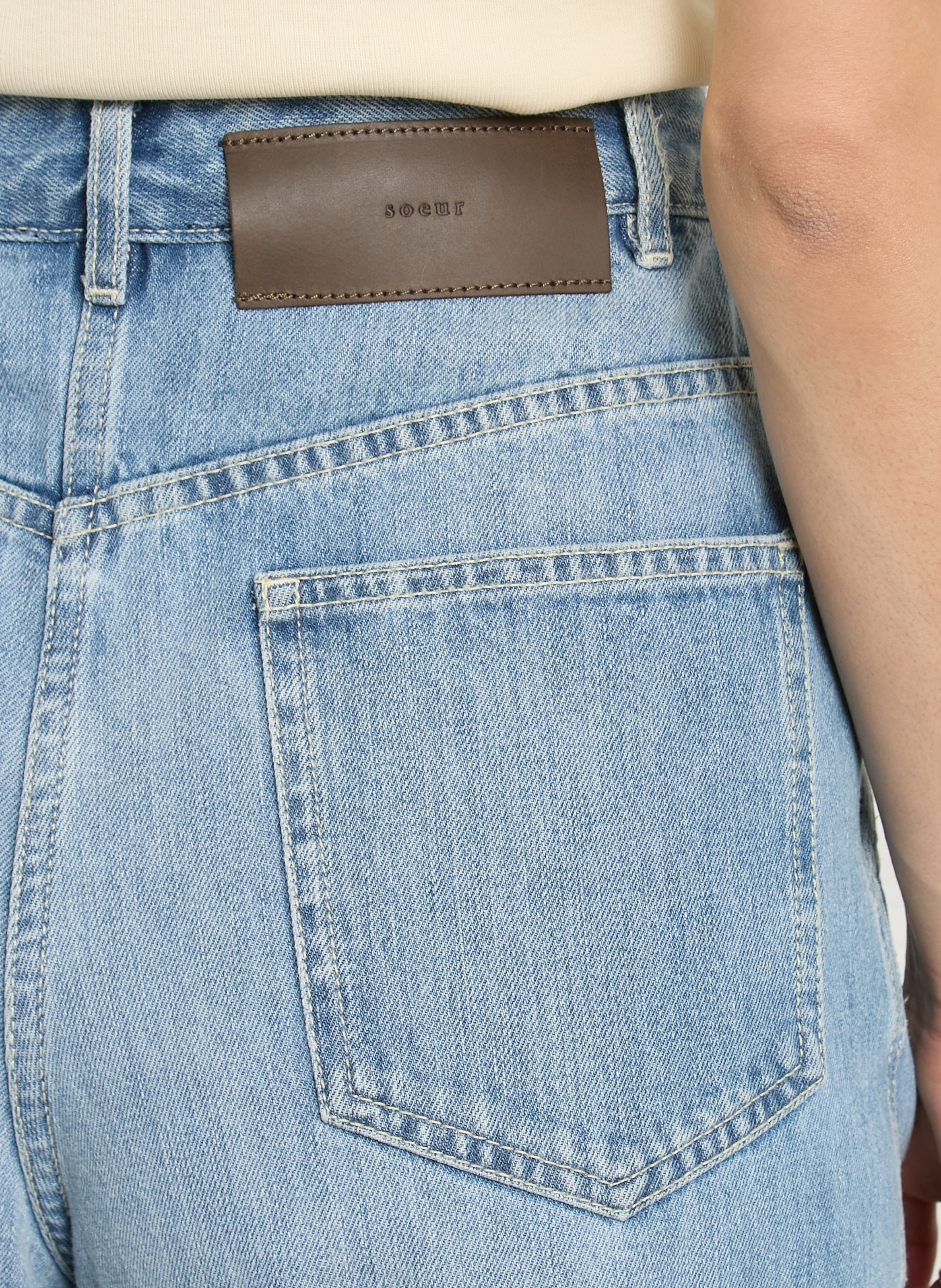 Short en jean francis SOEUR Bleu