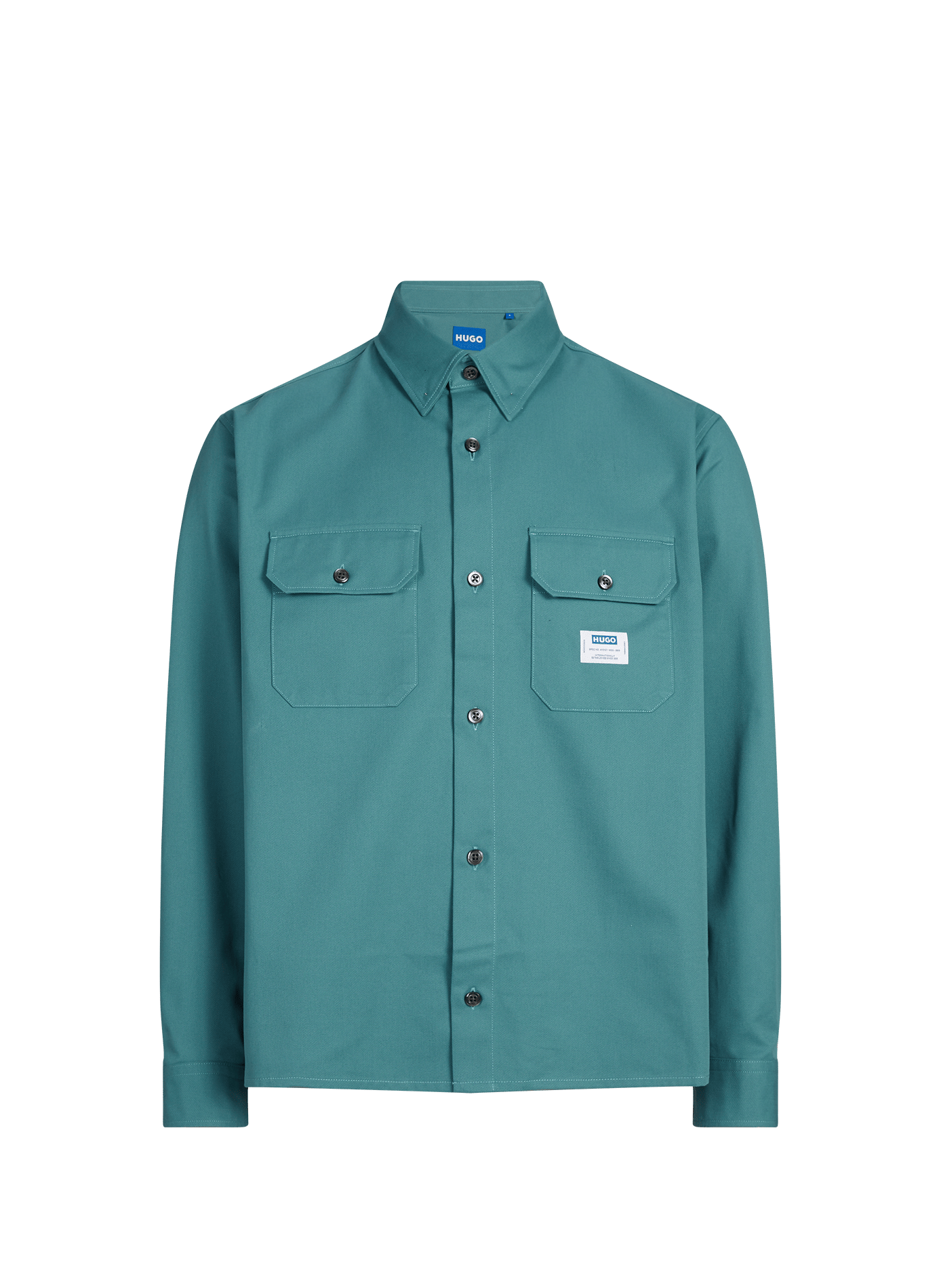 Chemise ample col classique en coton HUGO BLUE Bleu