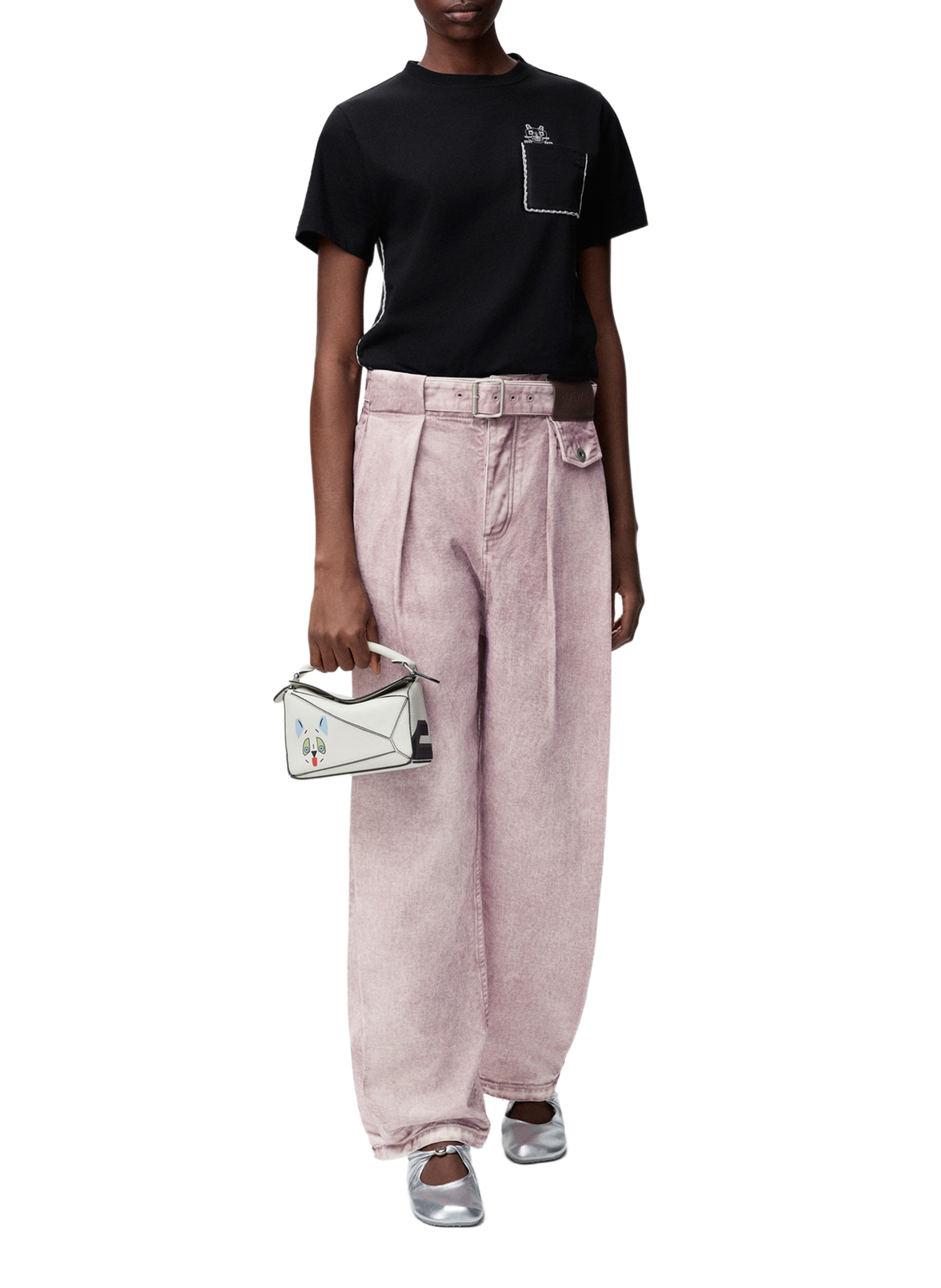 LOEWE x Louis Wain - T-shirt classique en coton LOEWE Noir