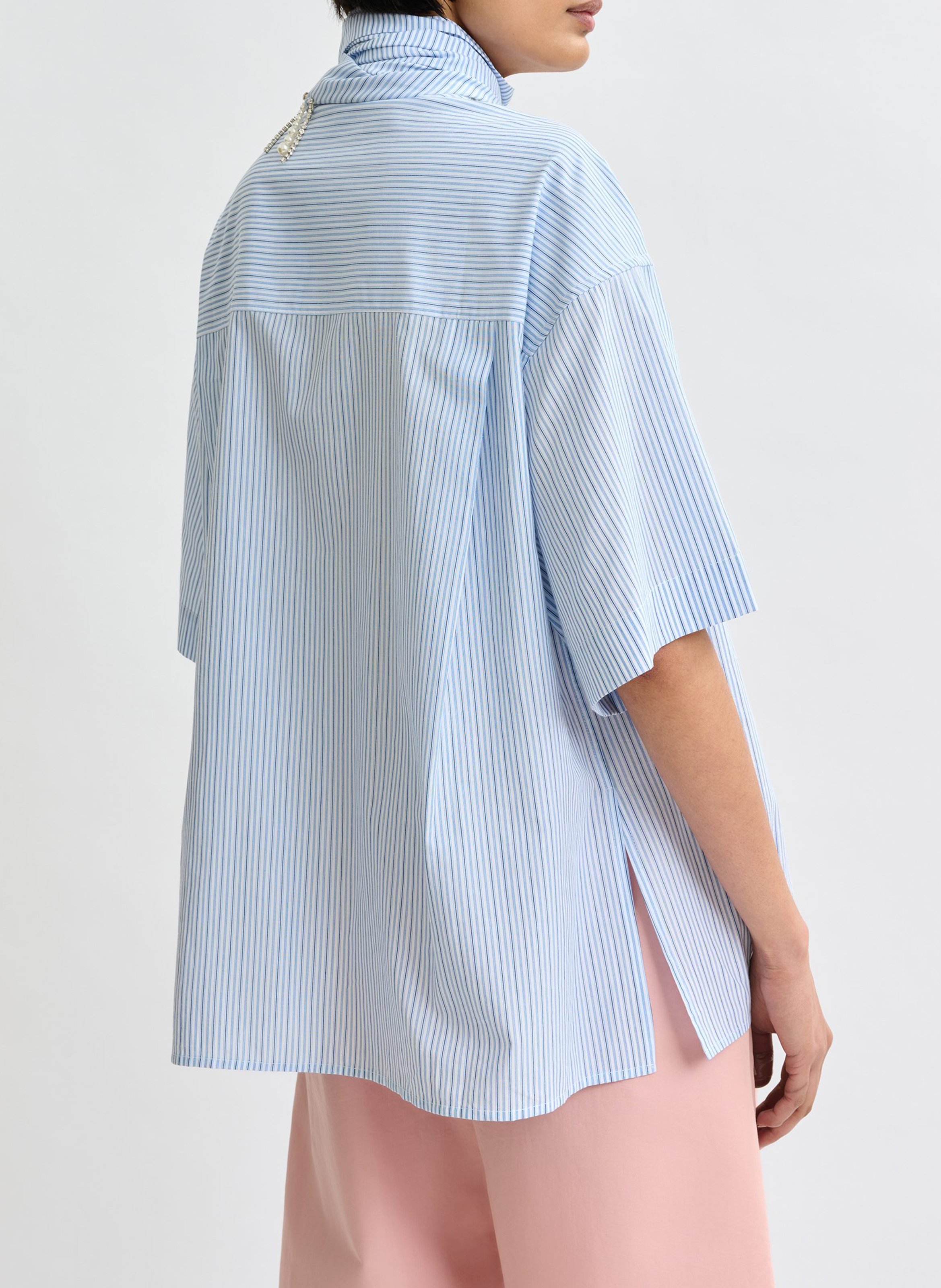 Chemise col classique en coton jasleen ESSENTIEL ANTWERP Bleu