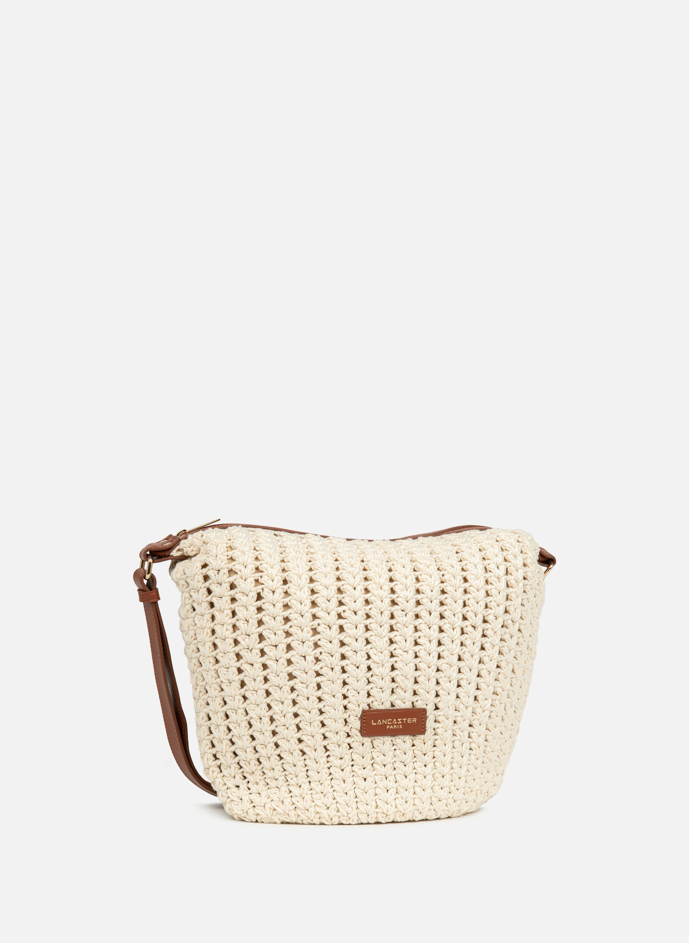 Large bucket bag - tressé coton LANCASTER Brown
