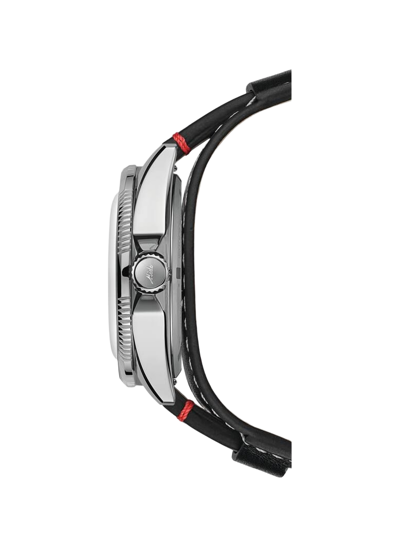 Montre analogique Ocean Star en cuir de bovin MIDO Argent