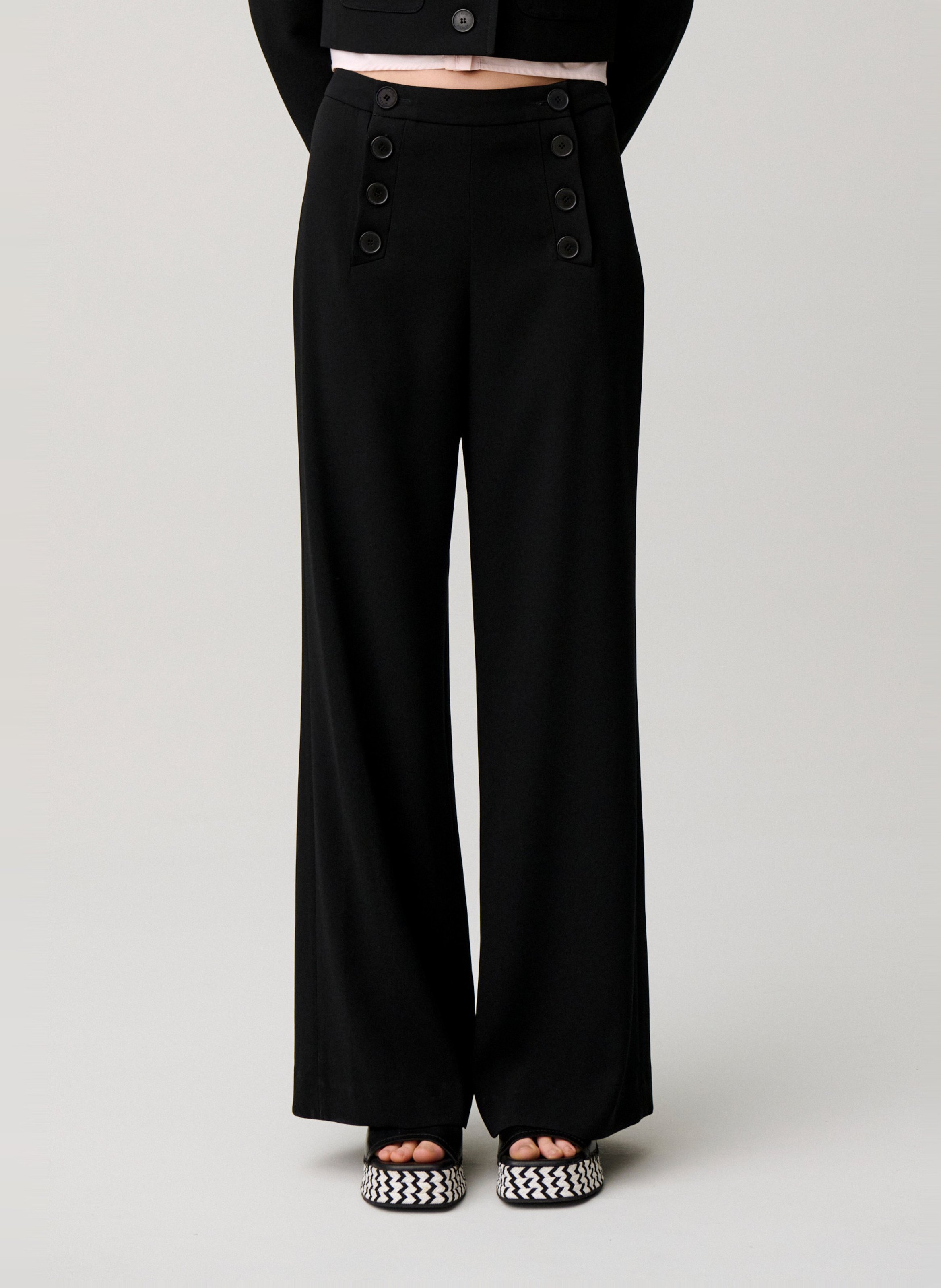 Pantalon droit CLAUDIE PIERLOT Noir