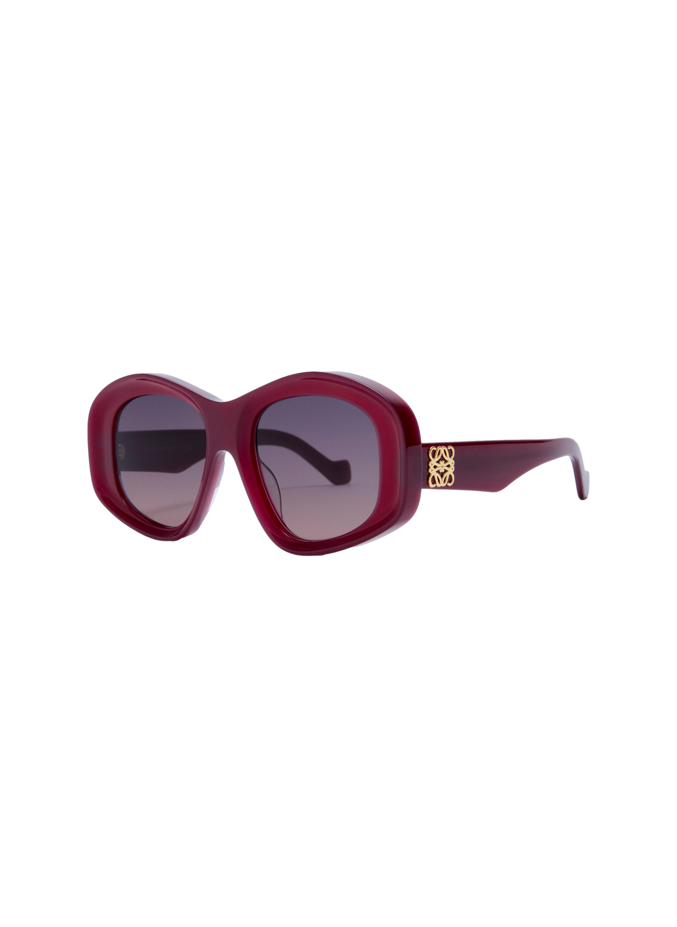 Lunettes de soleil Beveled Pentagon LOEWE Rouge