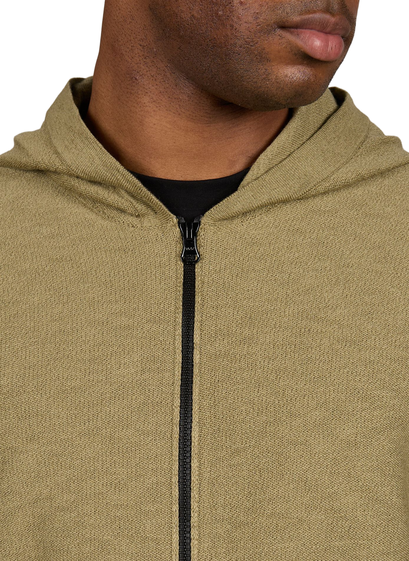 Hoodie en coton mélangé STONE ISLAND Kaki