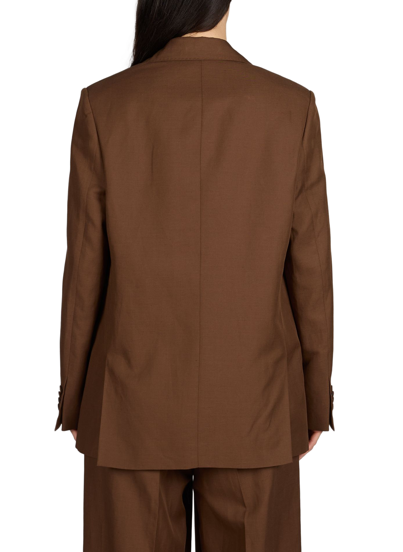 Linen and cotton blended blazer OFFICINE GENERALE Khaki
