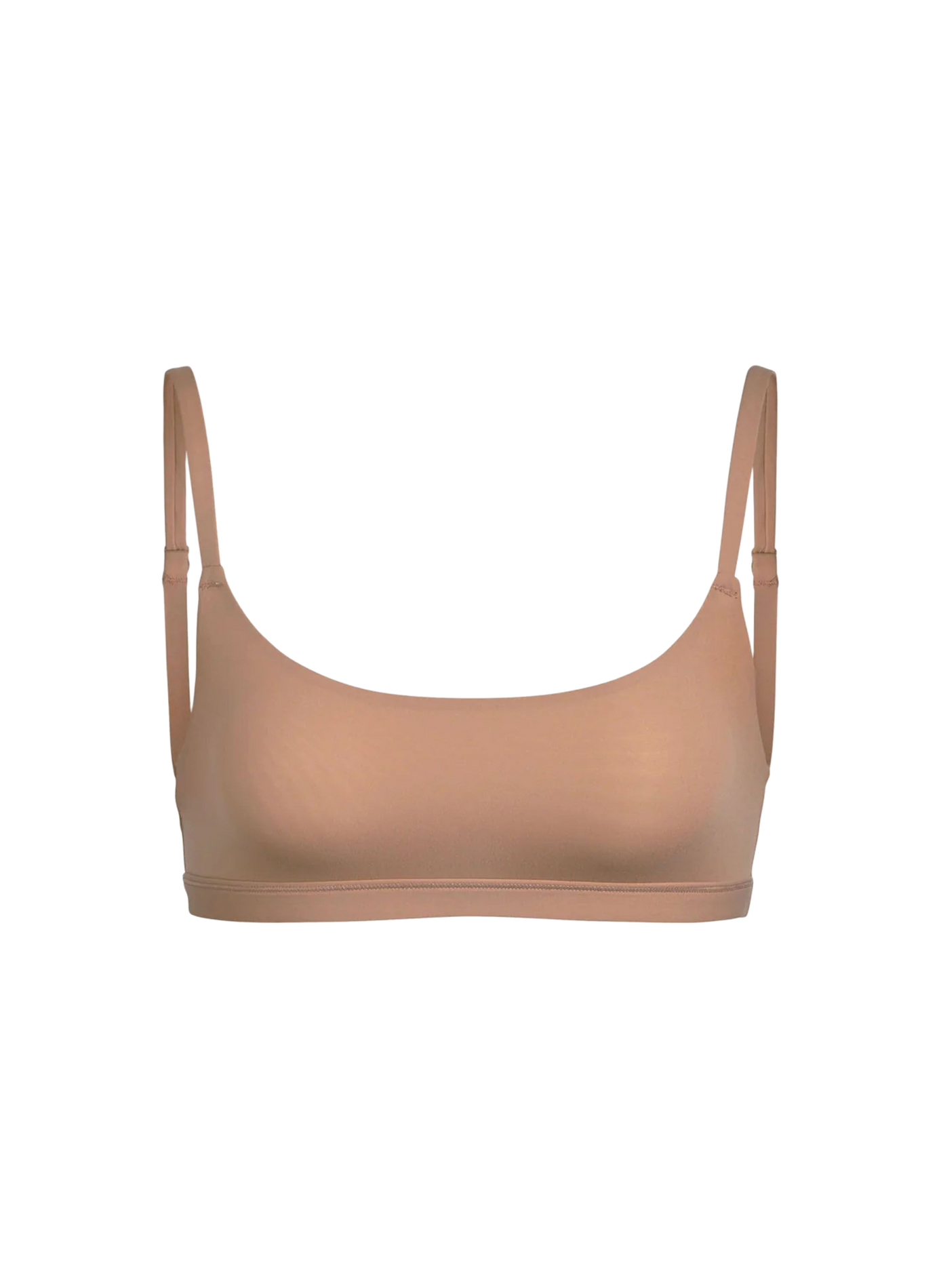 Solid bralette with adjustable straps SKIMS Brown