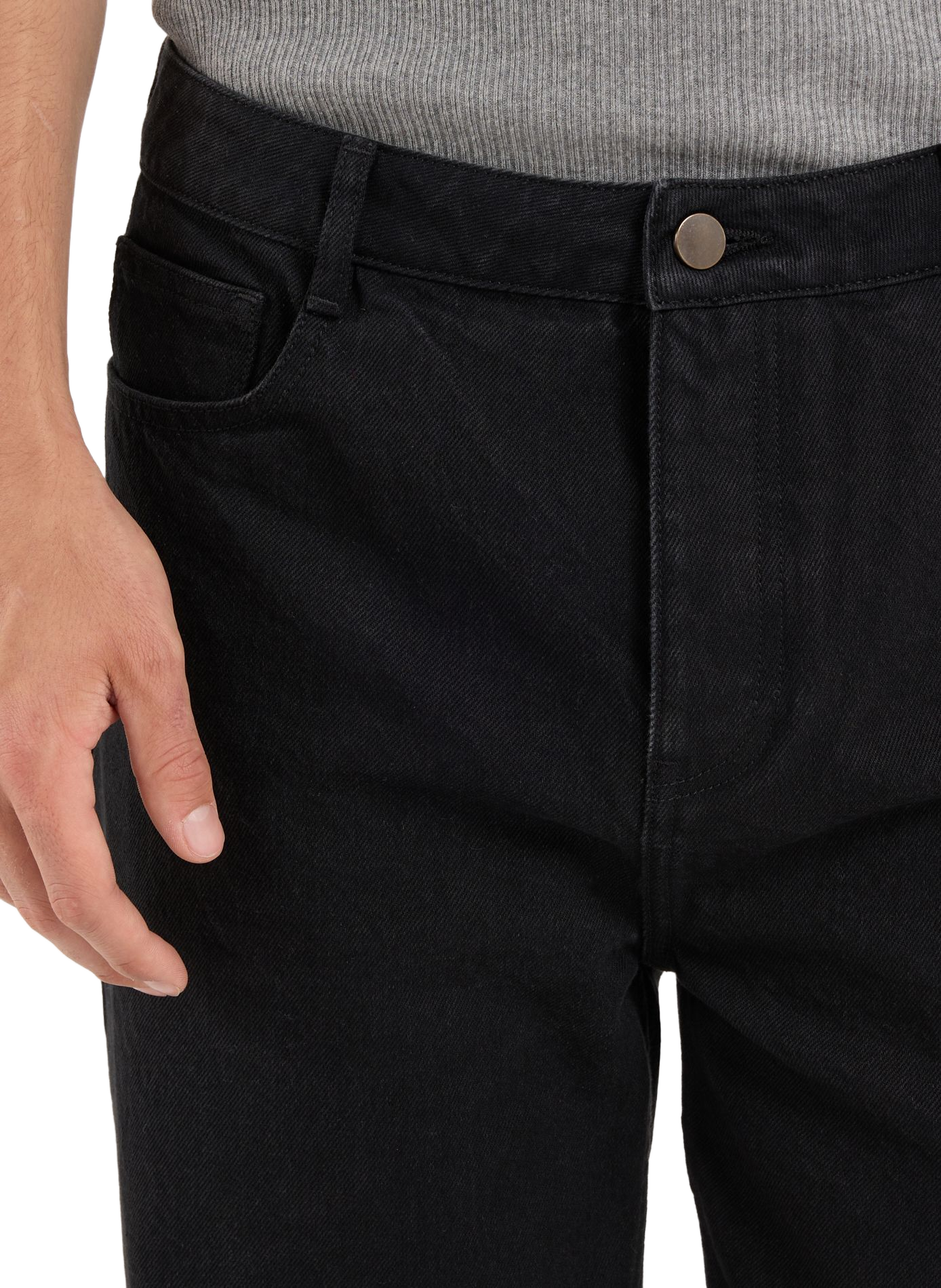 Straight-fit cotton jeans SAISON 1865 Black
