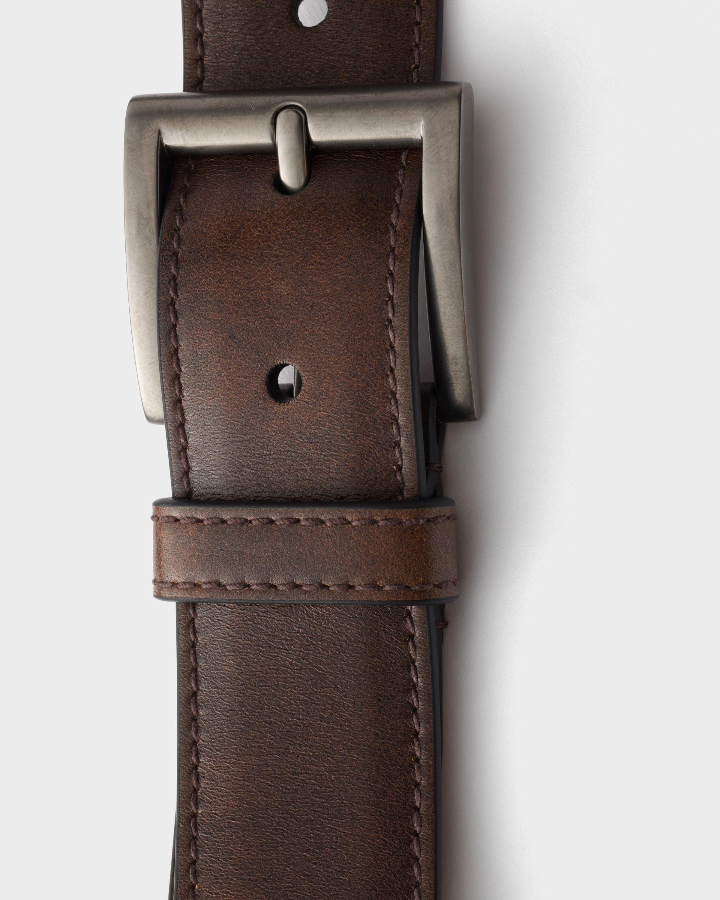 Ceinture en cuir PRADA Marron