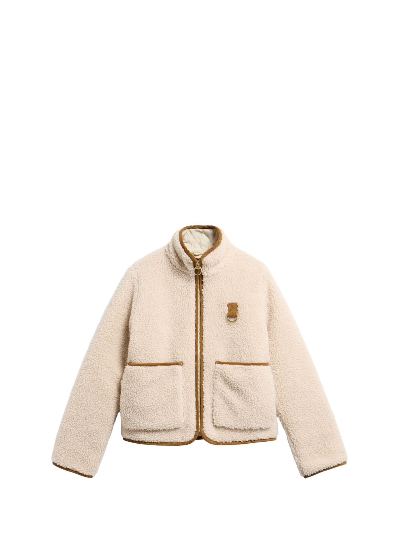Veste polaire col montant BARBOUR Beige