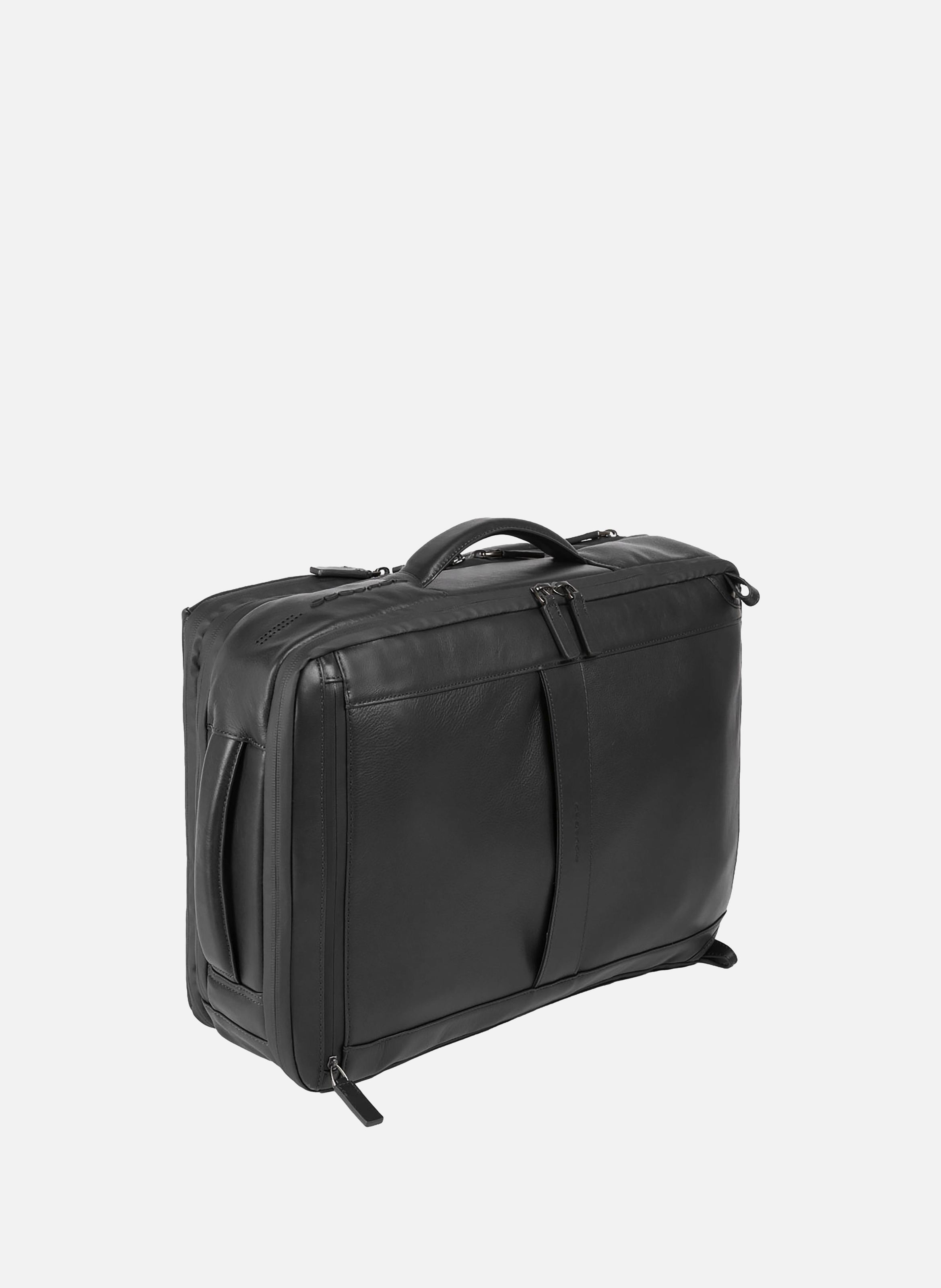 Slim laptop backpack 17,3" PIQUADRO Black