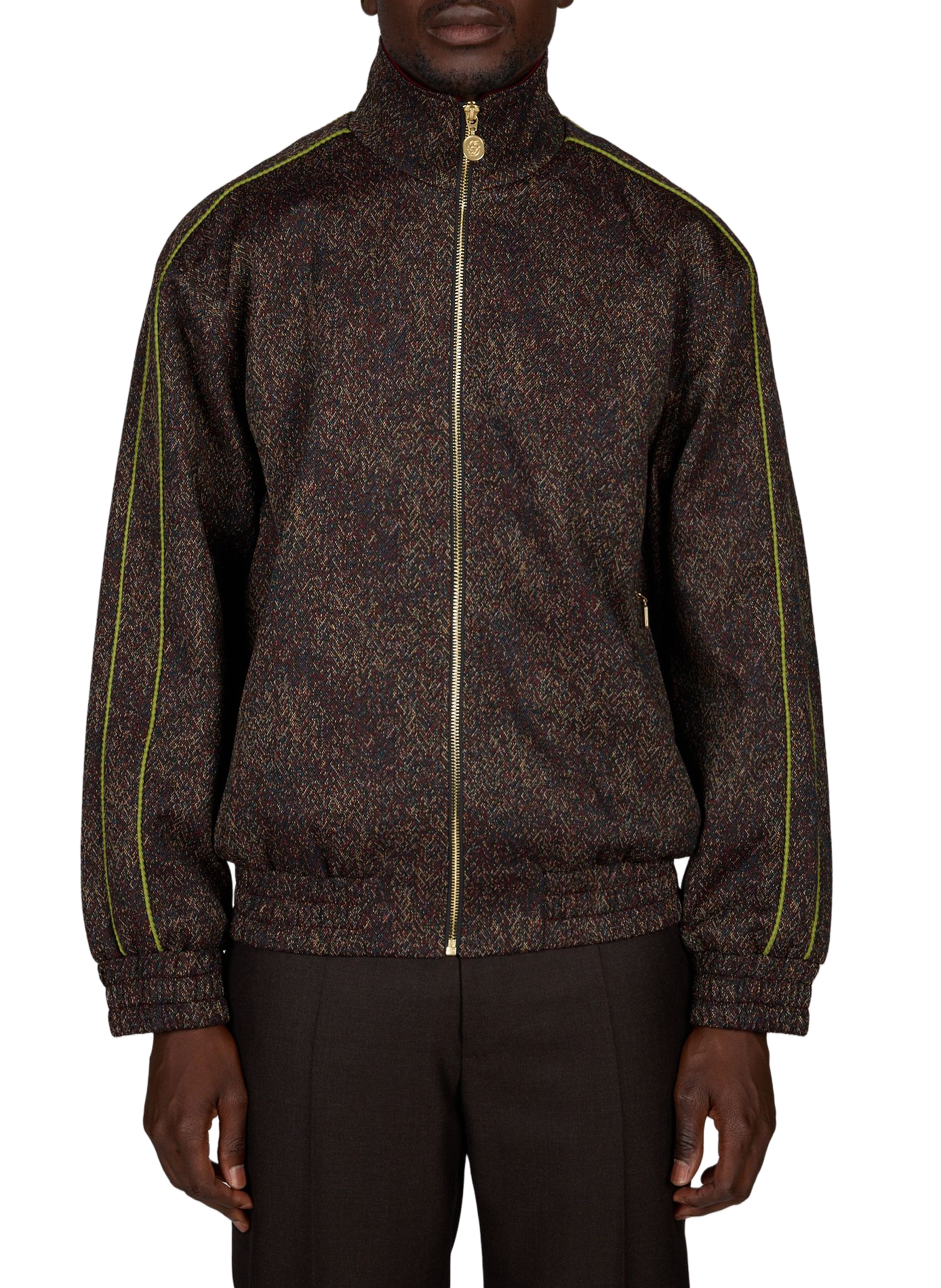 Tweed effect tracksuit jacket DROLE DE MONSIEUR Red