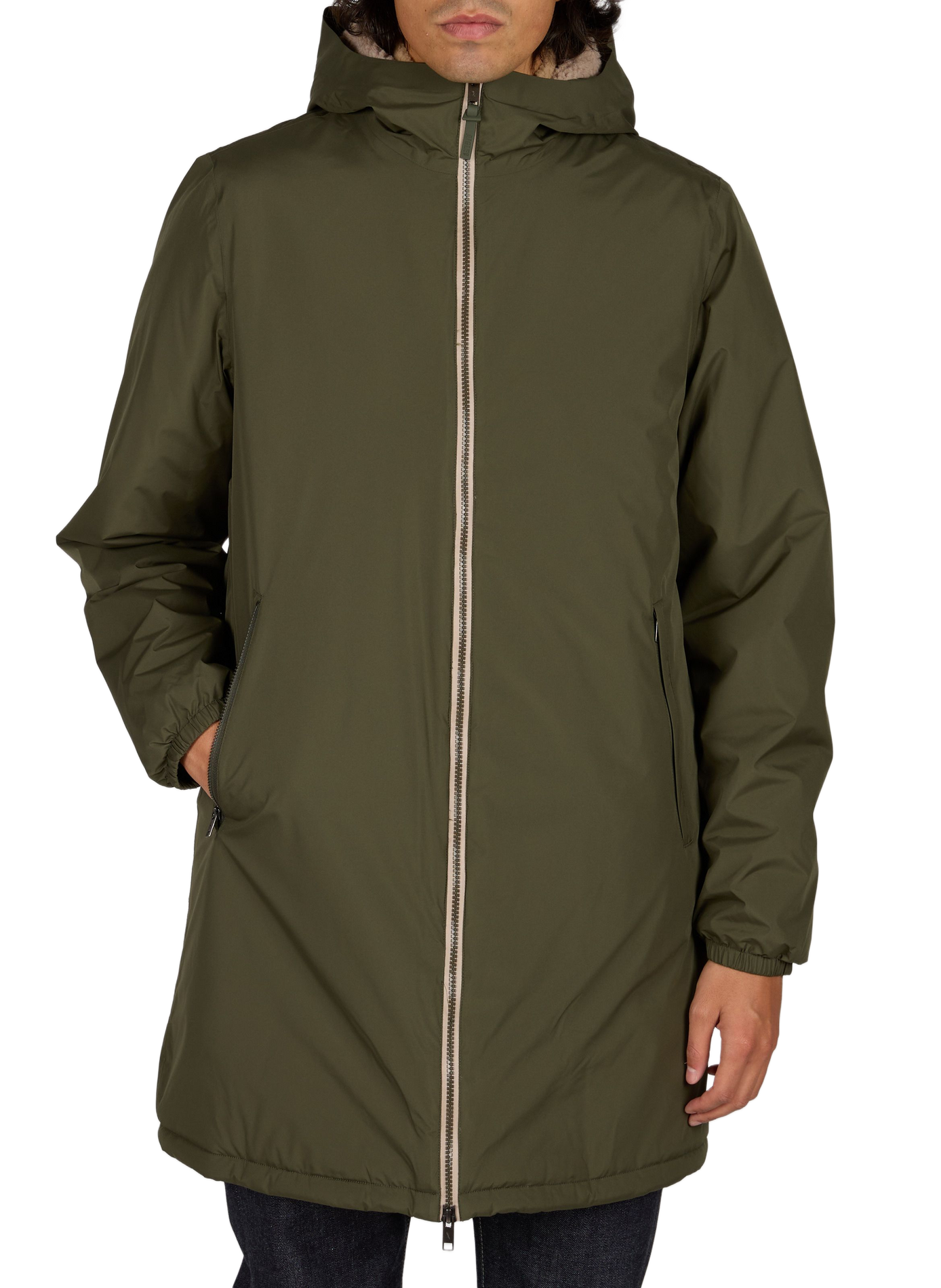 Gerade geschnittener Parka mit Kapuze AIGLE Khaki