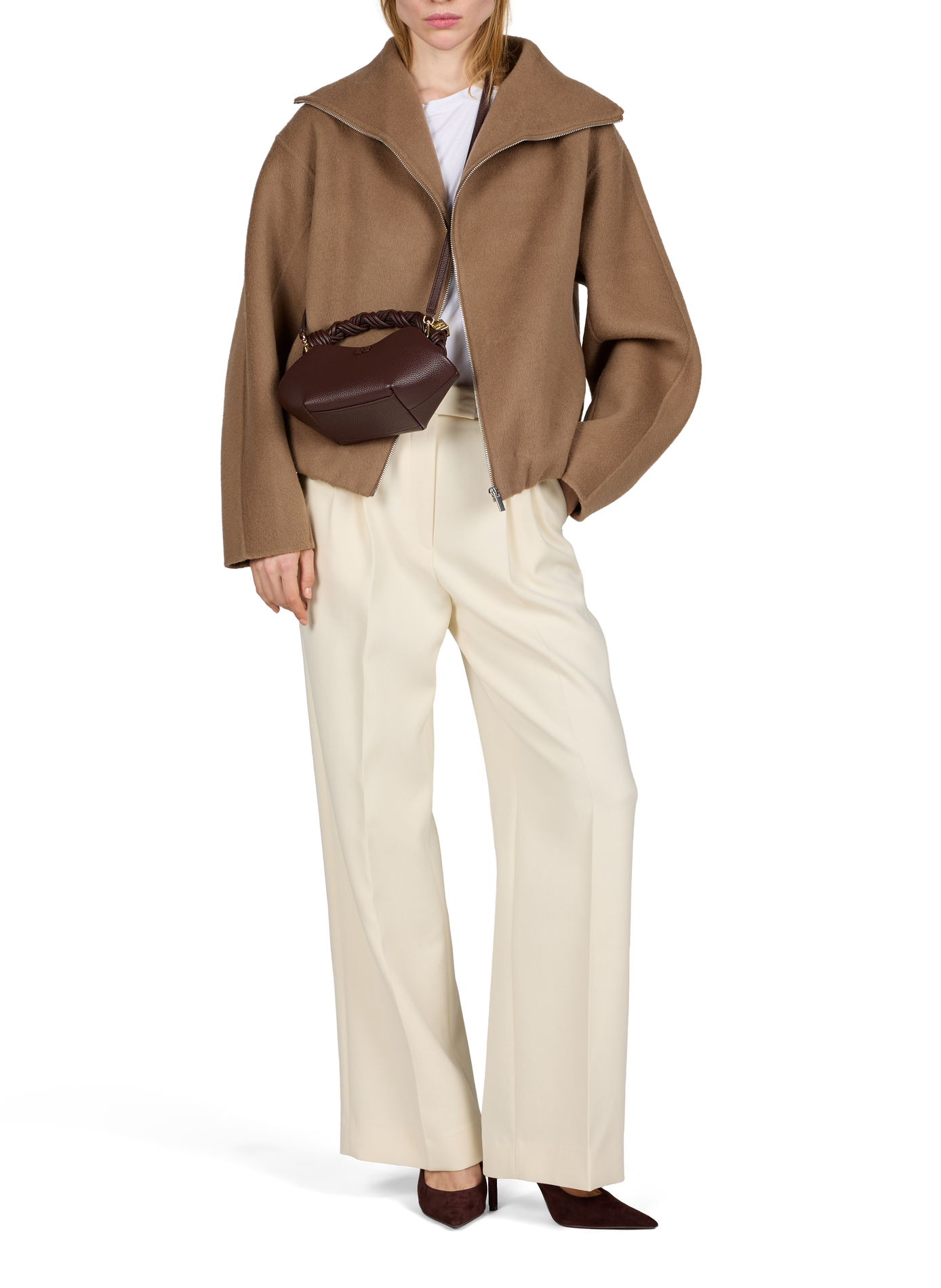 Bou handbag GANNI Brown