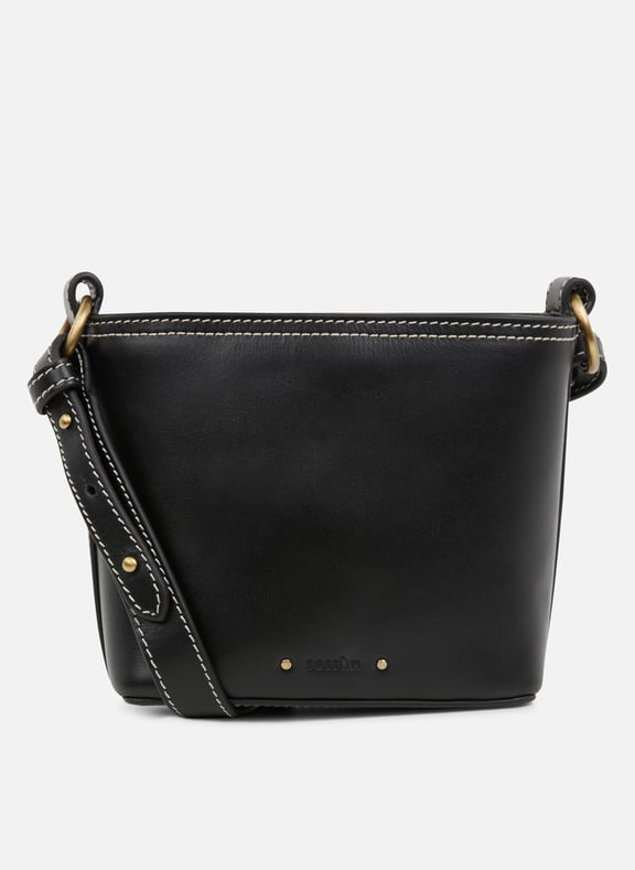 Sac bandoulière en cuir tigo Noir by SESSUN SESSUN Sac bandoulière en cuir tigo Noir