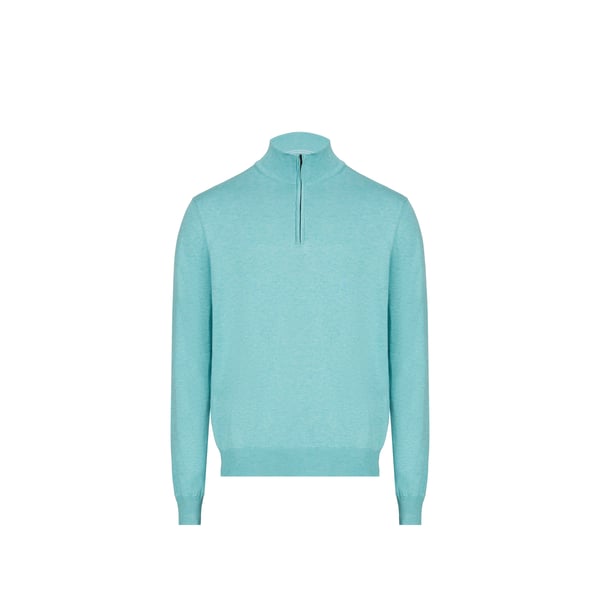 Façonnable Pull En Coton Et Soie In Blue