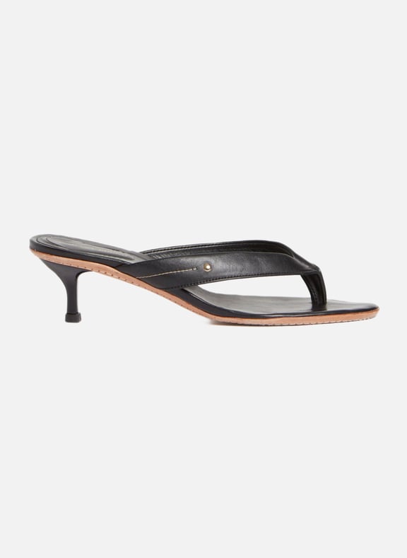 Tong talon 25mm Noir by VANESSA BRUNO VANESSA BRUNO Tong talon 25mm Noir