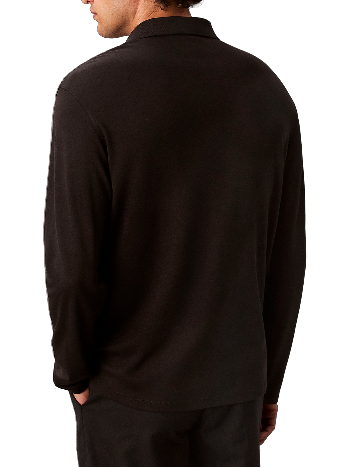 Long sleeve polo shirt CALVIN KLEIN Black