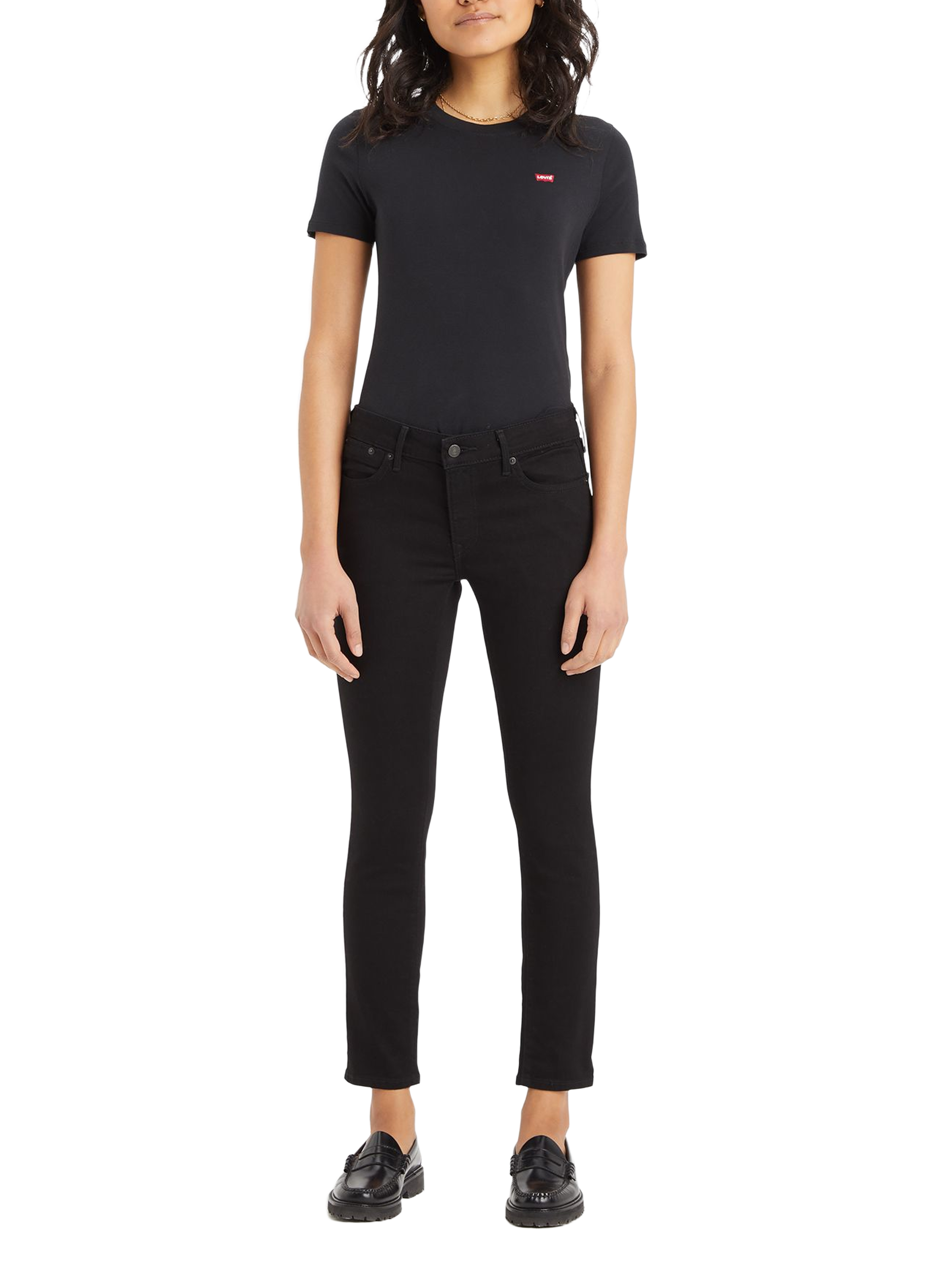 Slim Fit Jeans 712 LEVI'S Black