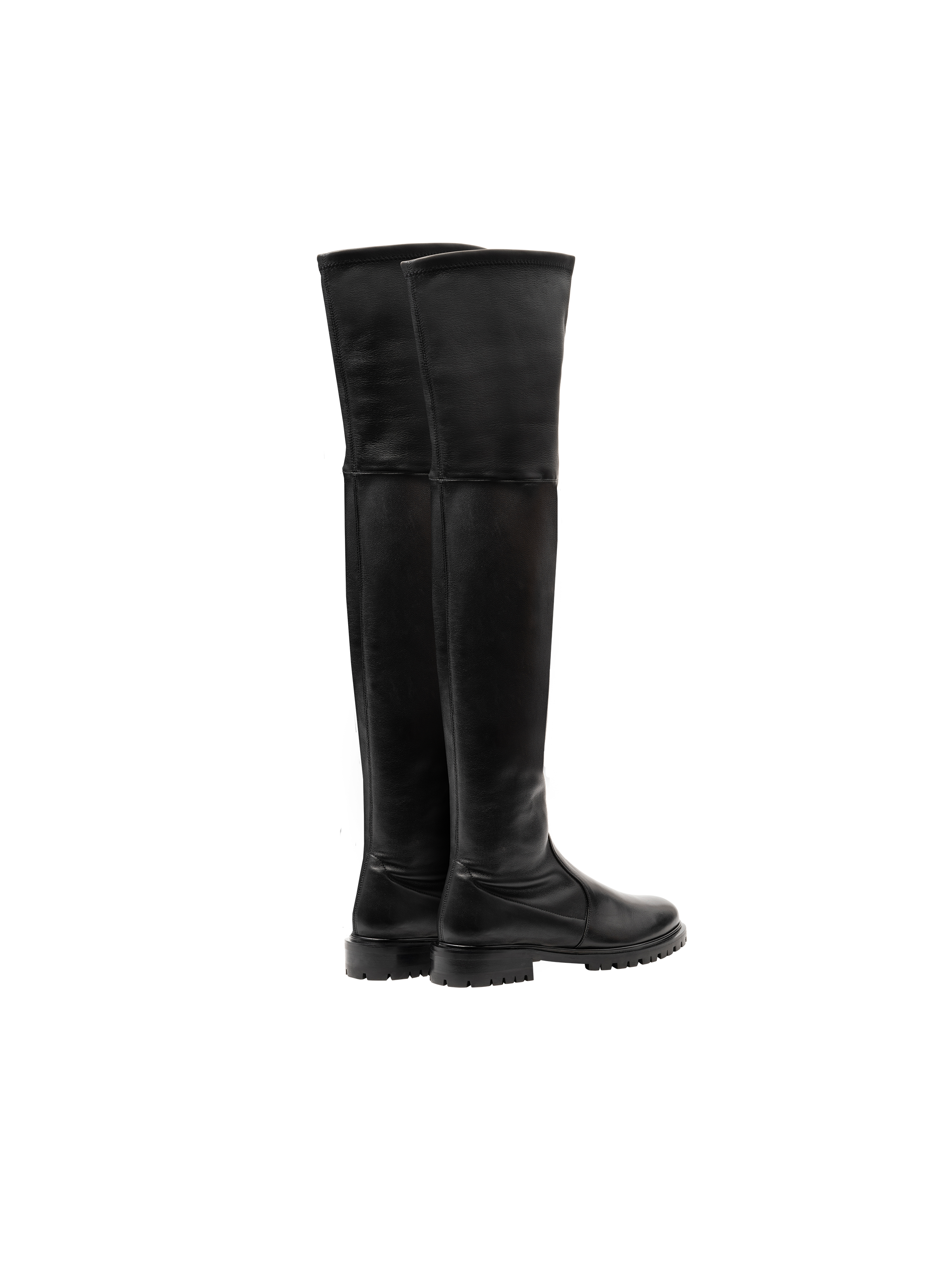 Cuissardes coco en nappa stretch PARALLELE Noir