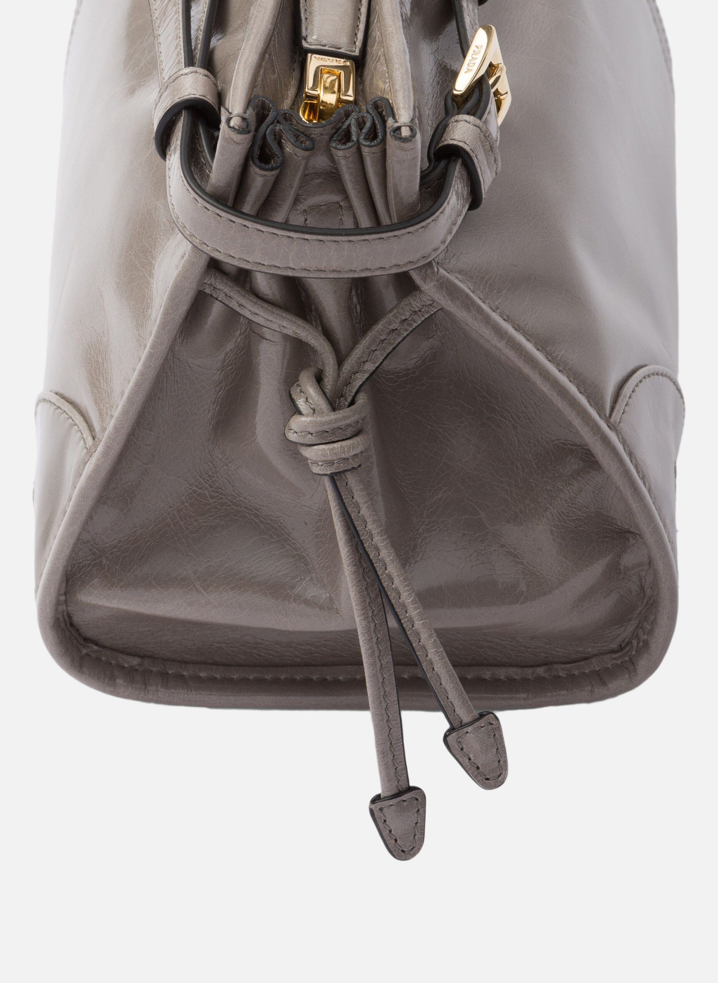 Sac à main prada bonnie en cuir PRADA Gris