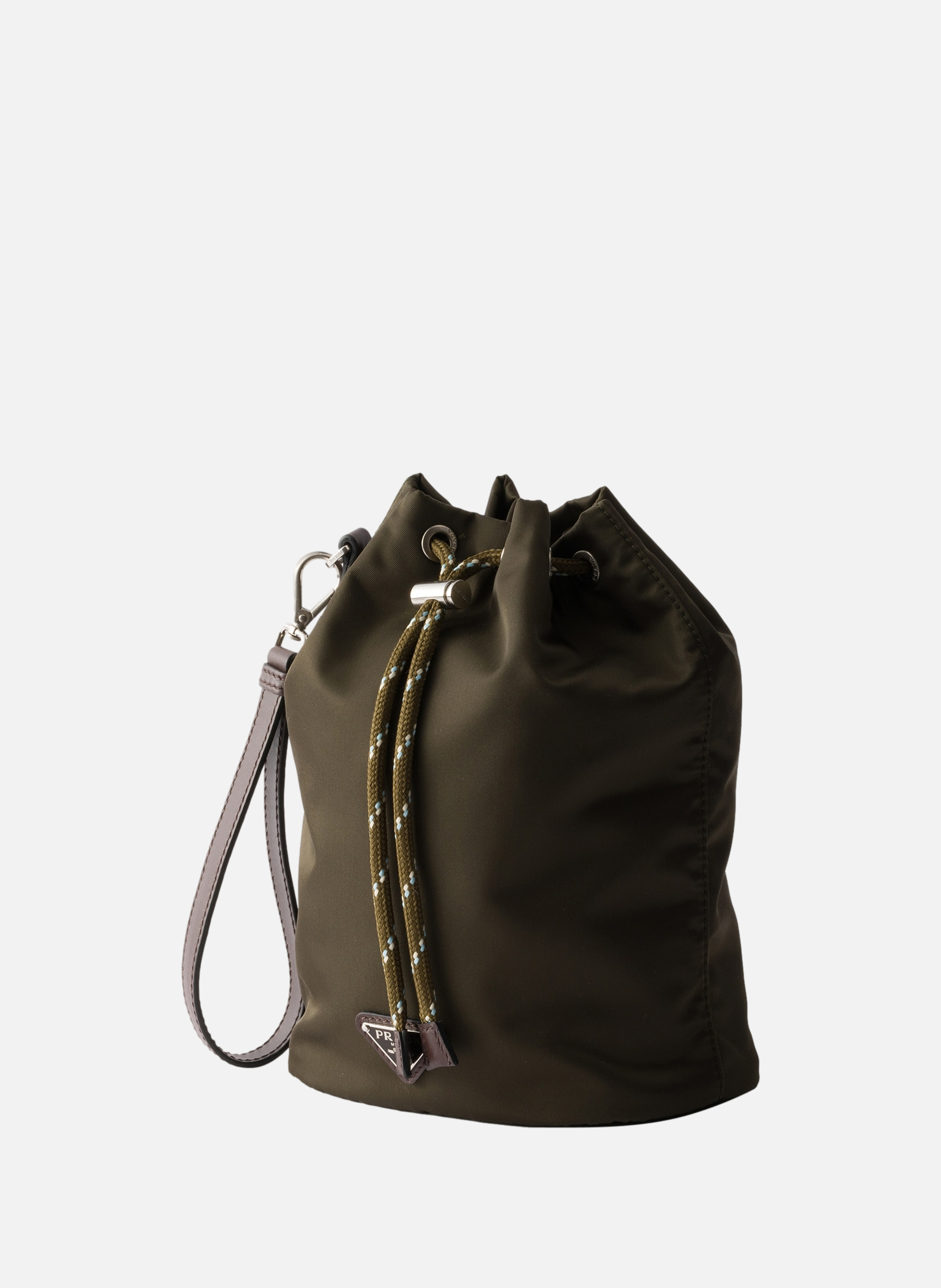 Pochette prada speedrock en re-nylon et cuir PRADA Vert