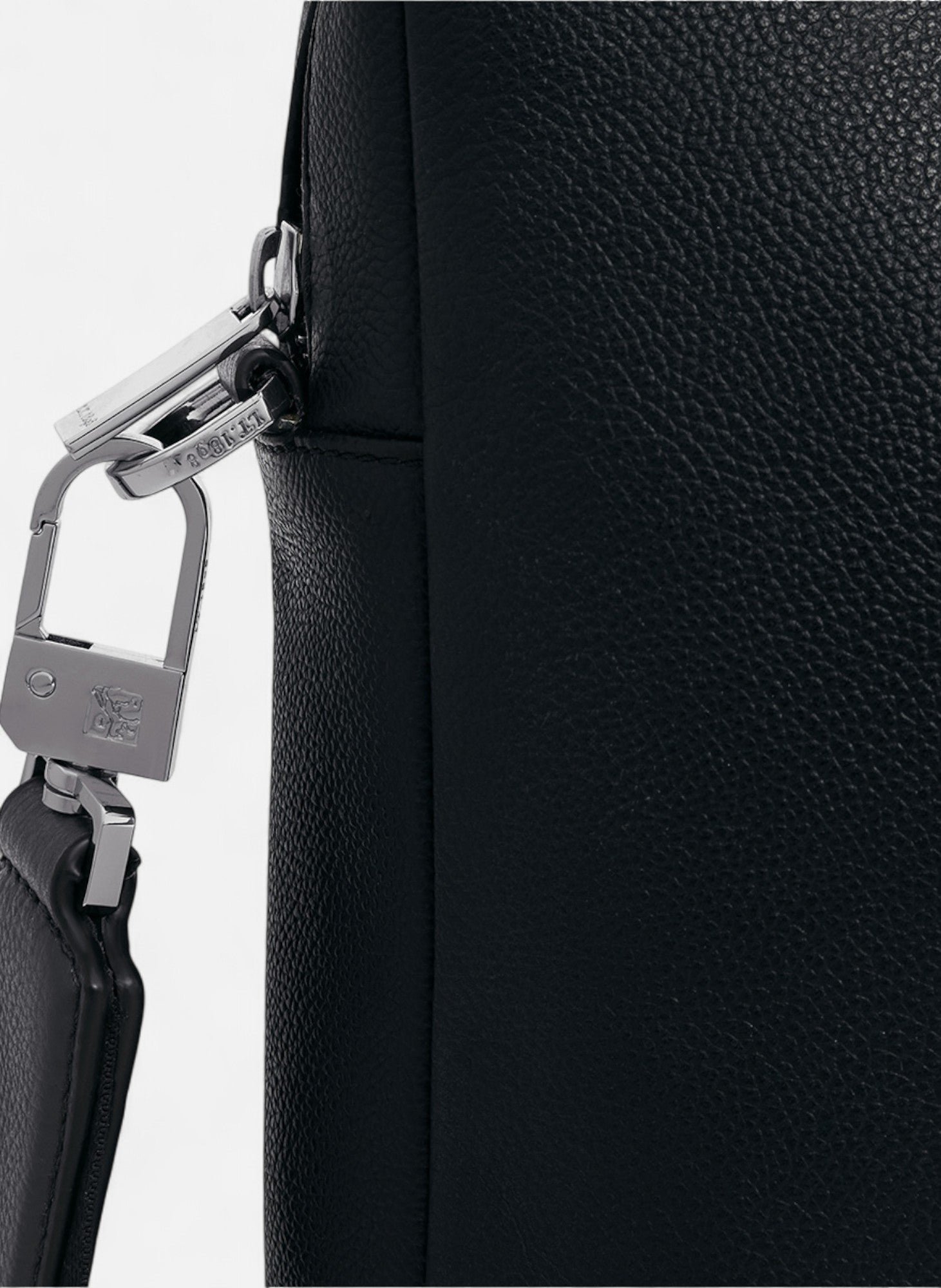 Porte documents 17" marceau en cuir grainé grand modèle LE TANNEUR Noir