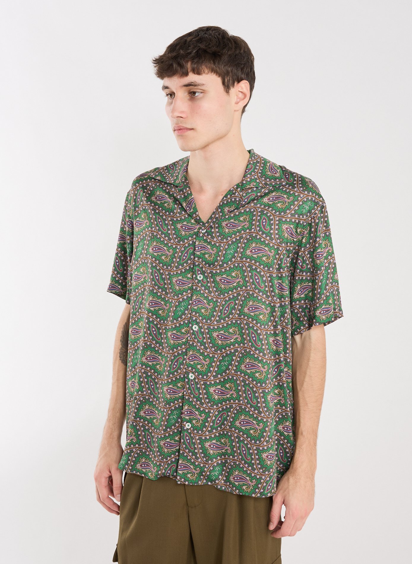 The Paisley Shirt DROLE DE MONSIEUR Green