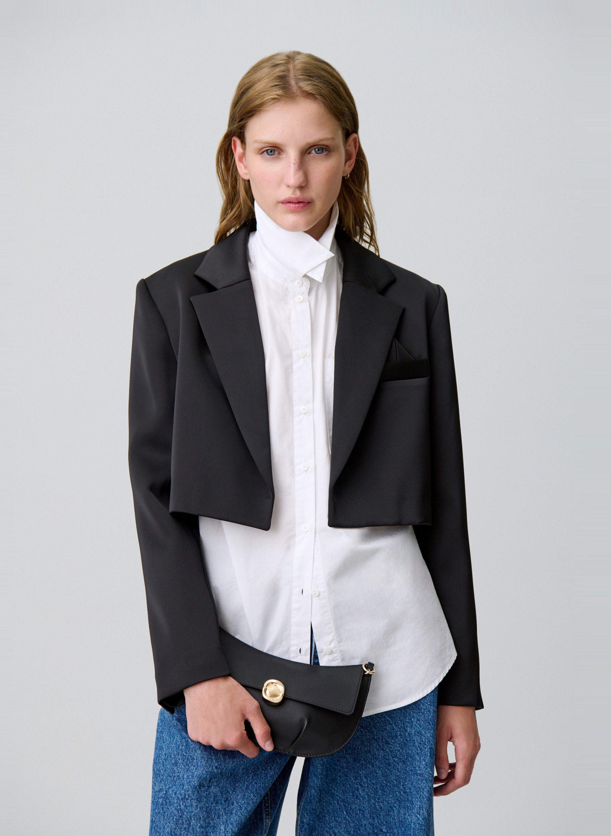 Sac bandoulière en cuir aloyse CLAUDIE PIERLOT Noir