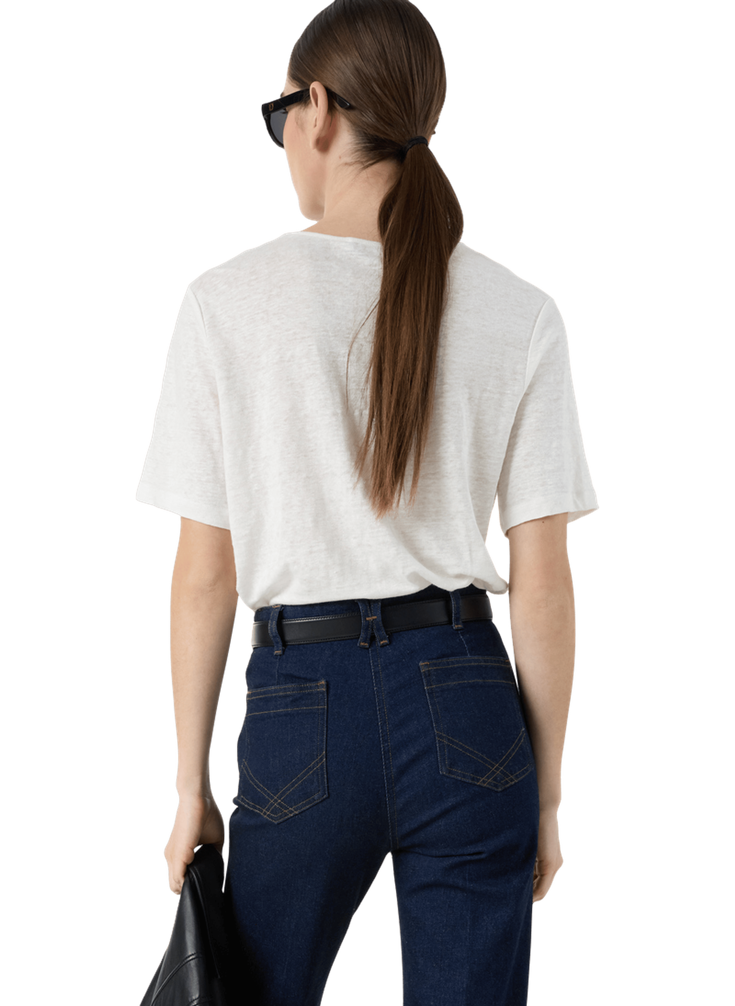 T-shirt en lin à broderies - maevanelle GERARD DAREL Beige