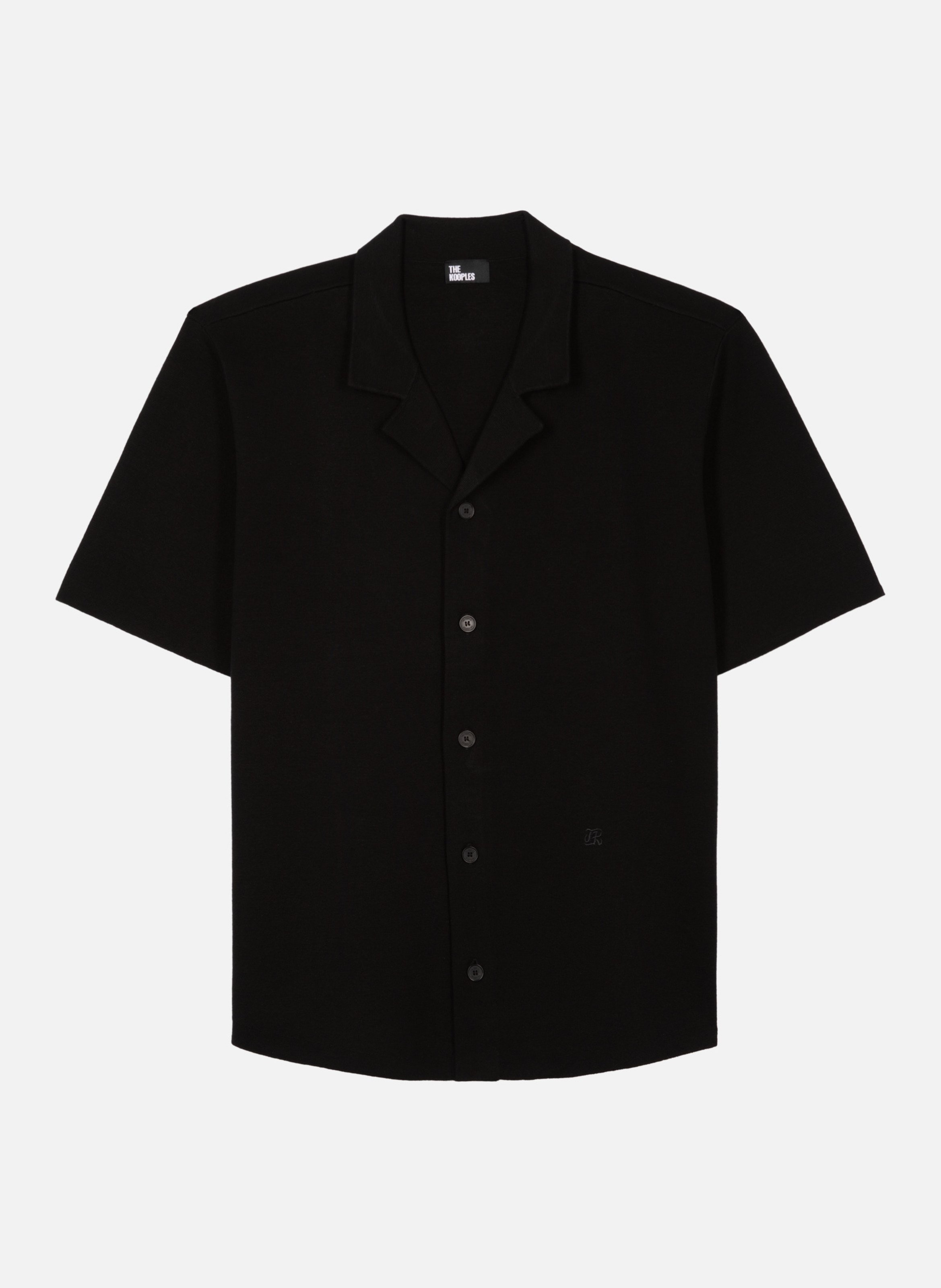 Chemise manches courtes en maille THE KOOPLES Noir
