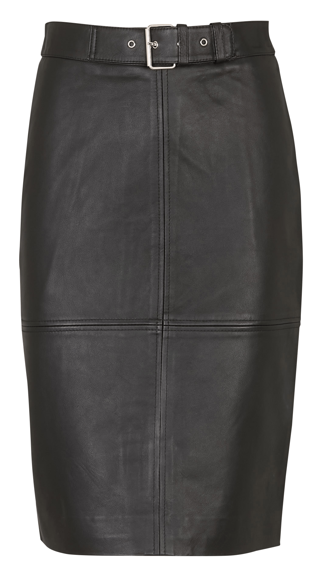 Jupe courte en cuir eleanor MAISON 123 Noir