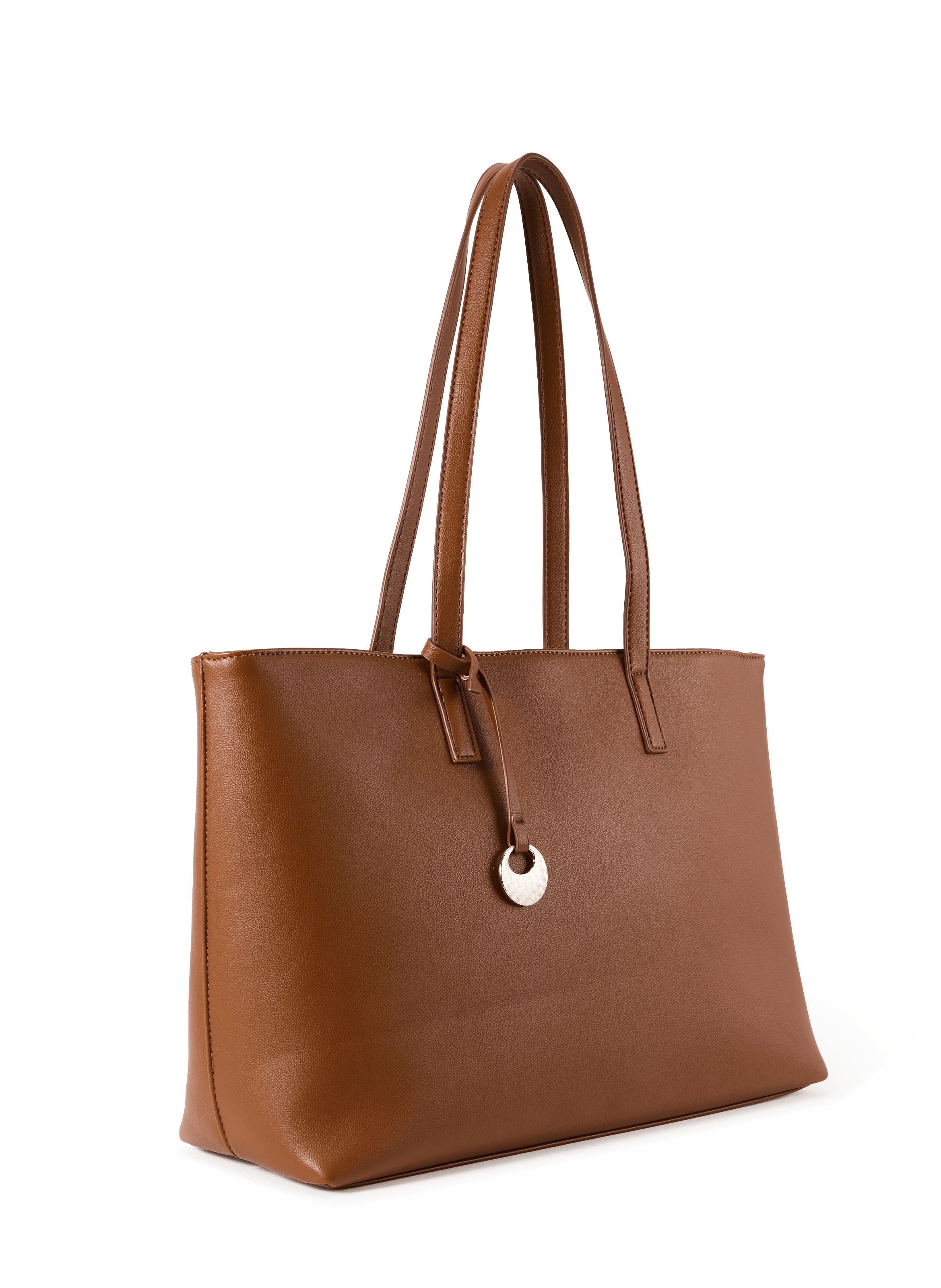 Tote bag in faux leather AU PRINTEMPS PARIS Brown