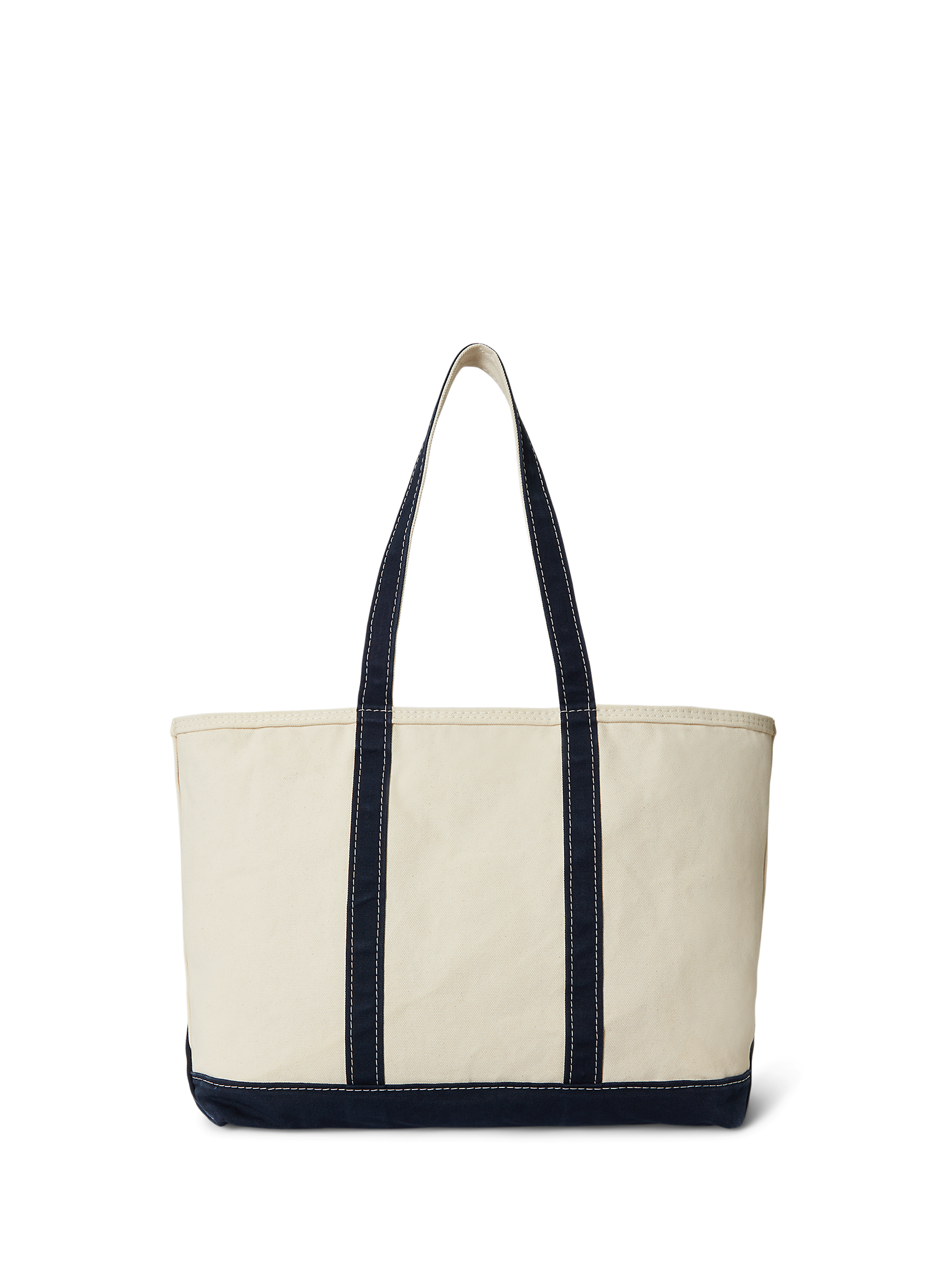 Logo cotton tote bag POLO RALPH LAUREN Blue